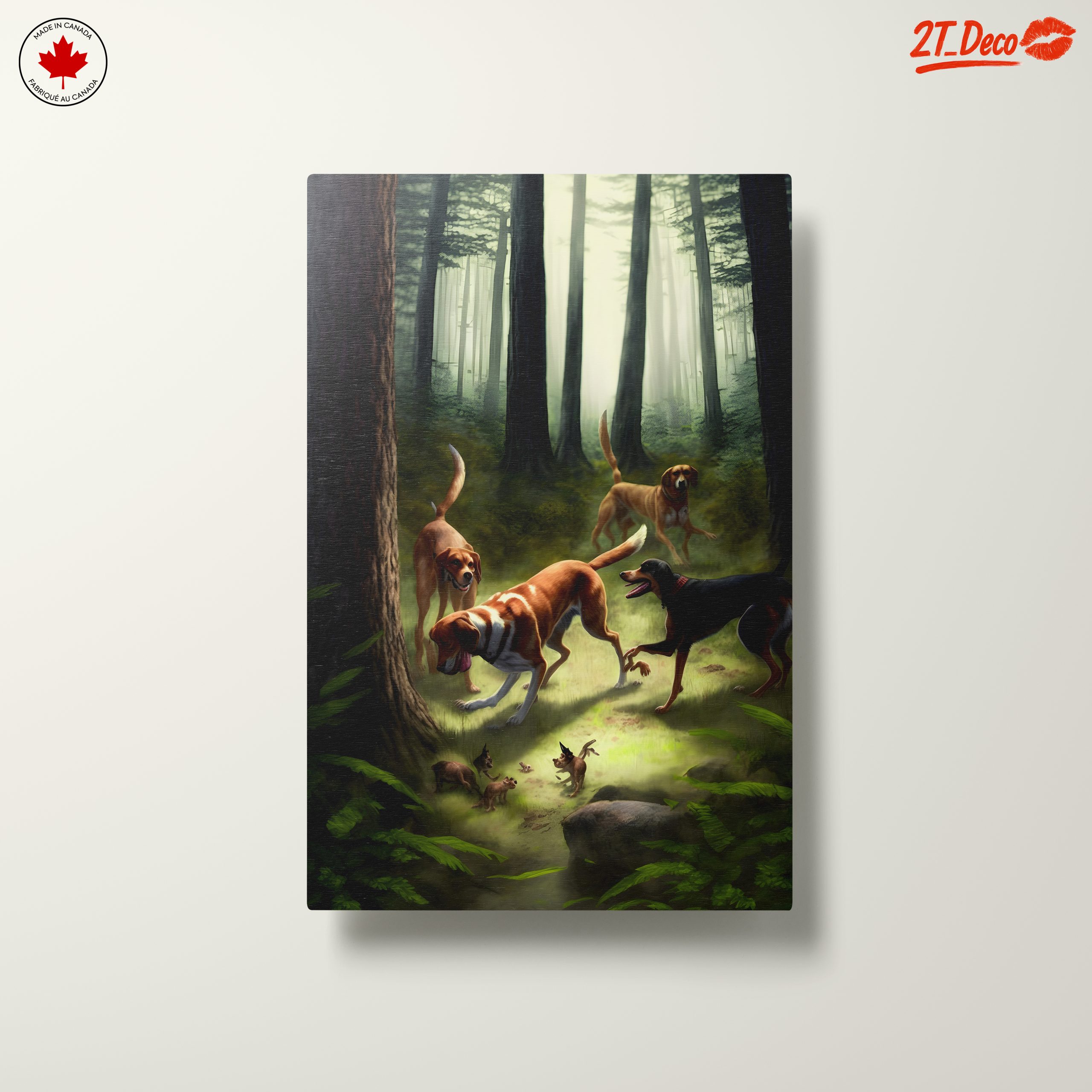 Playful Dogs in a Forest Setting - Image 10