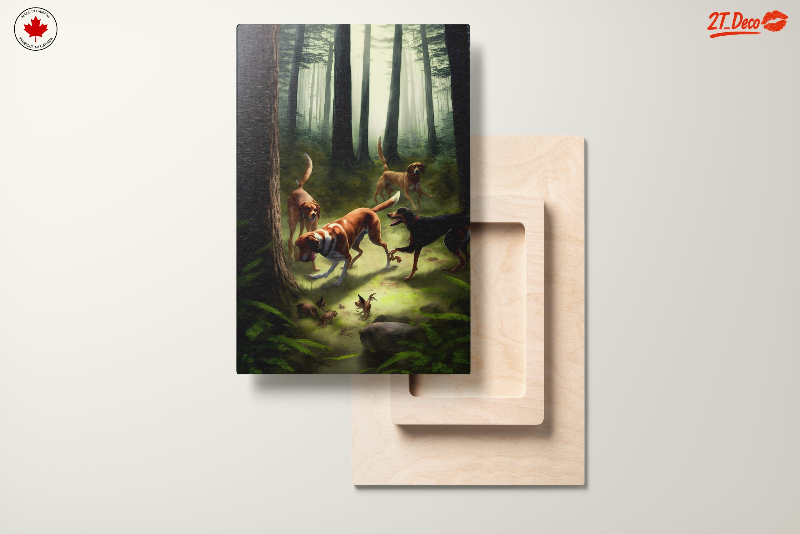Playful Dogs in a Forest Setting - Image 11