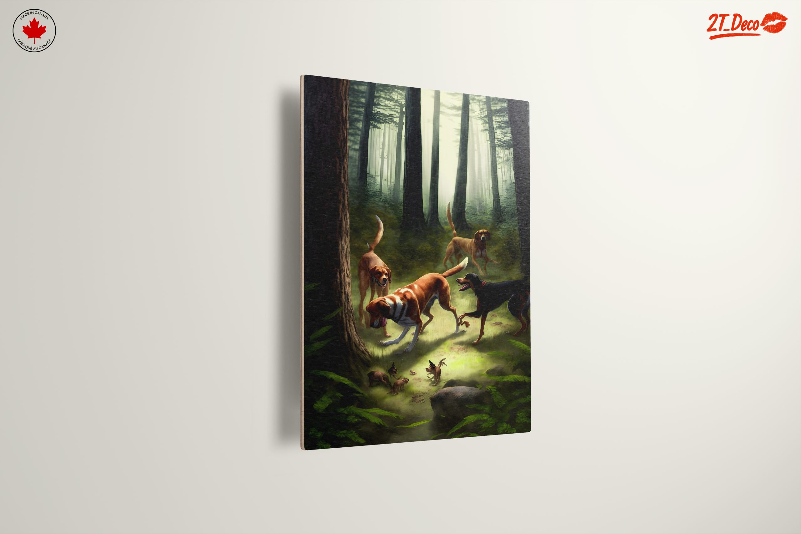 Playful Dogs in a Forest Setting - Image 13