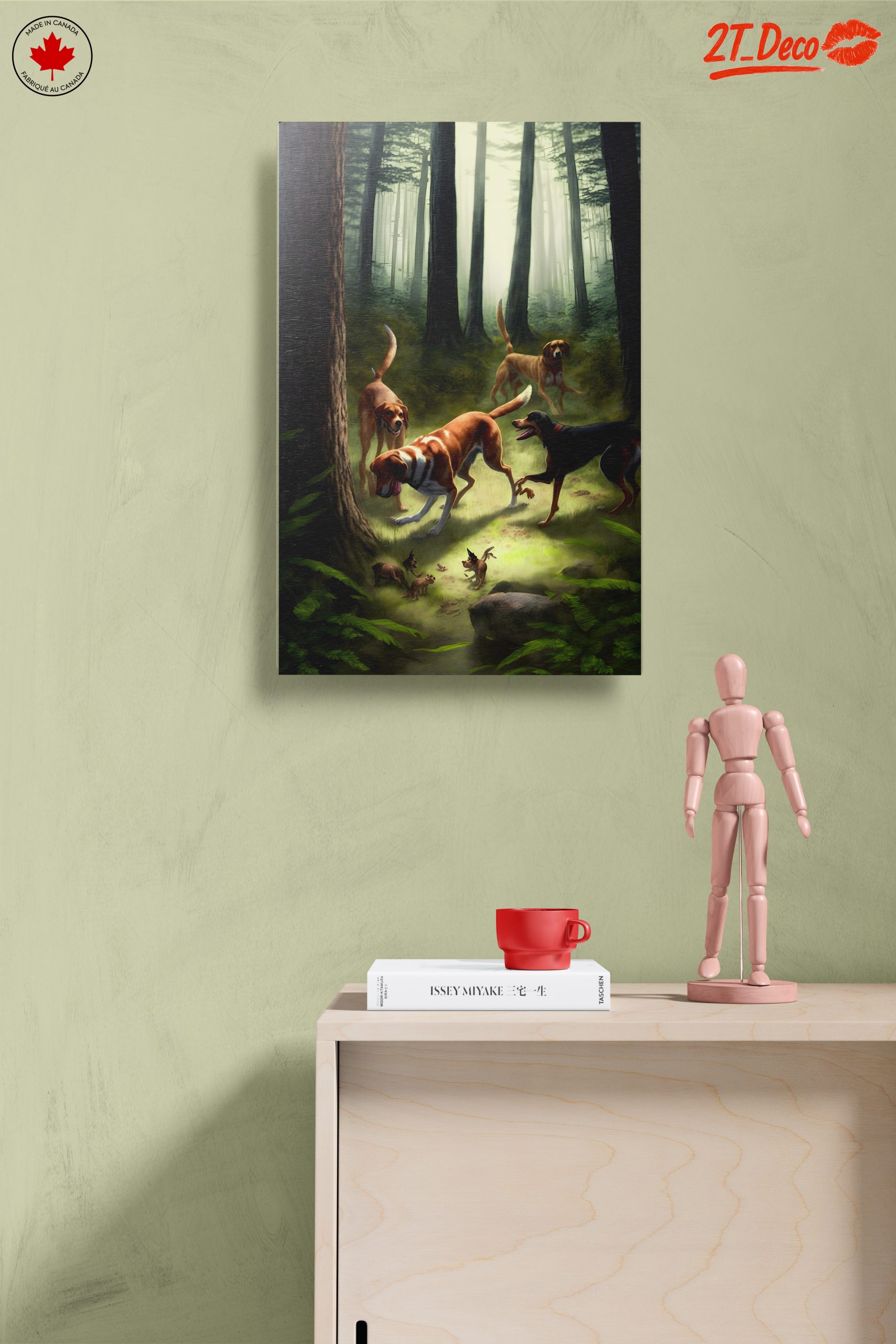Playful Dogs in a Forest Setting - Image 14