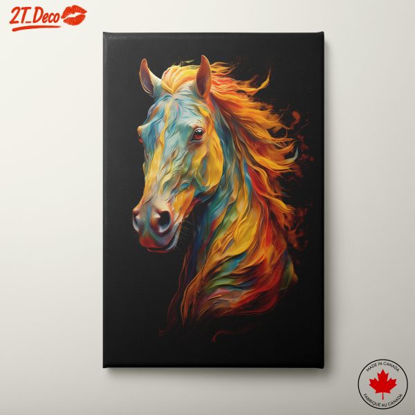 Vibrant Colorful Horse Art 2