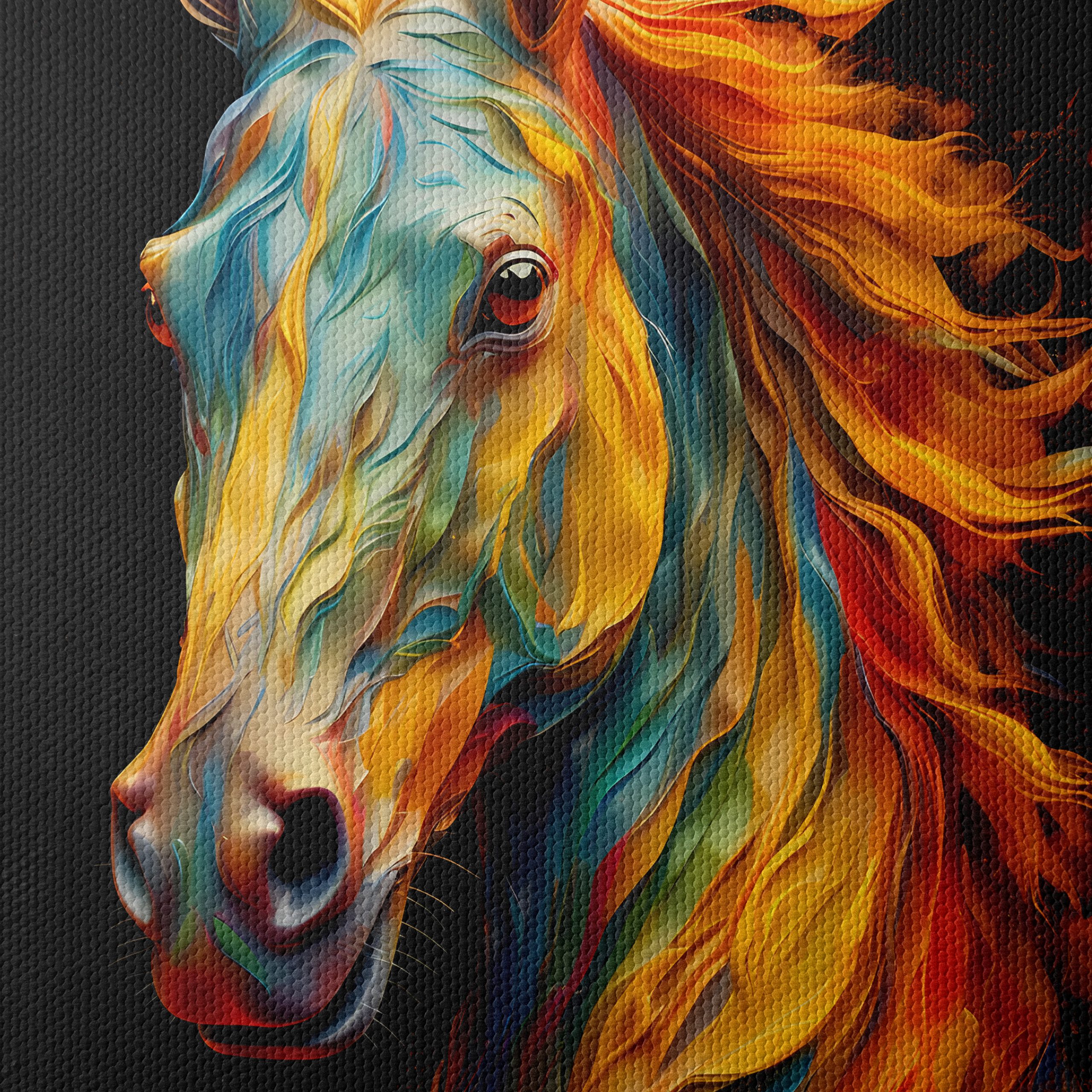 Vibrant Colorful Horse Art 2 - Image 4