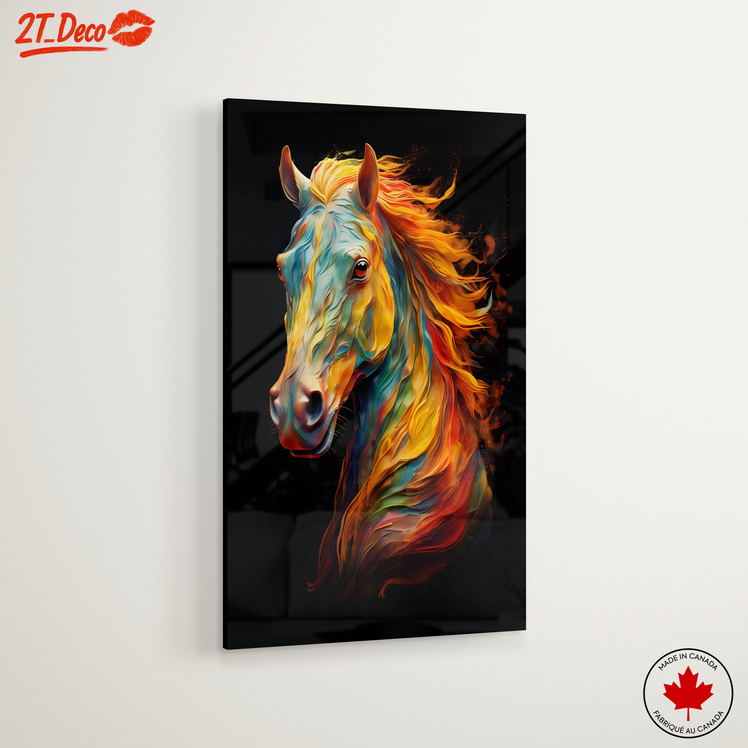 Vibrant Colorful Horse Art 2 - Image 6
