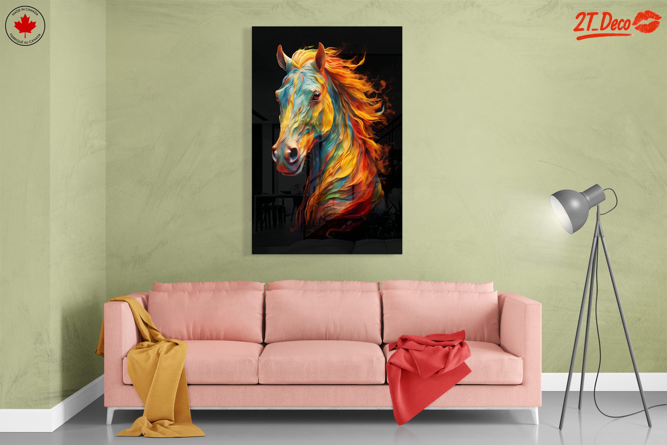 Vibrant Colorful Horse Art 2 - Image 7