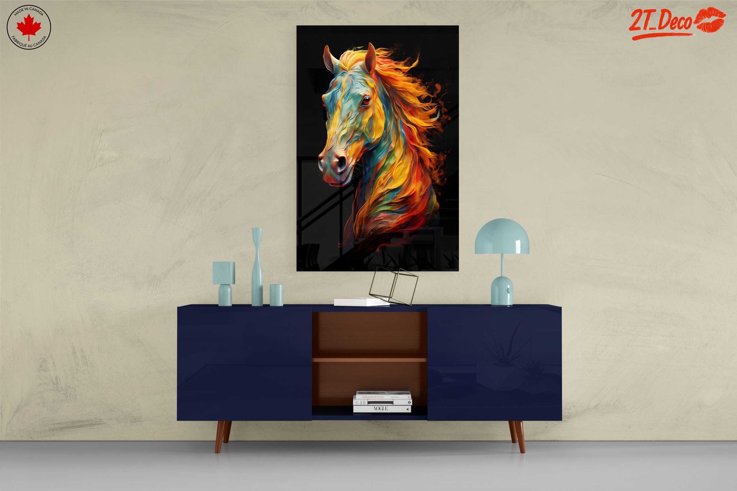 Vibrant Colorful Horse Art 2 - Image 8