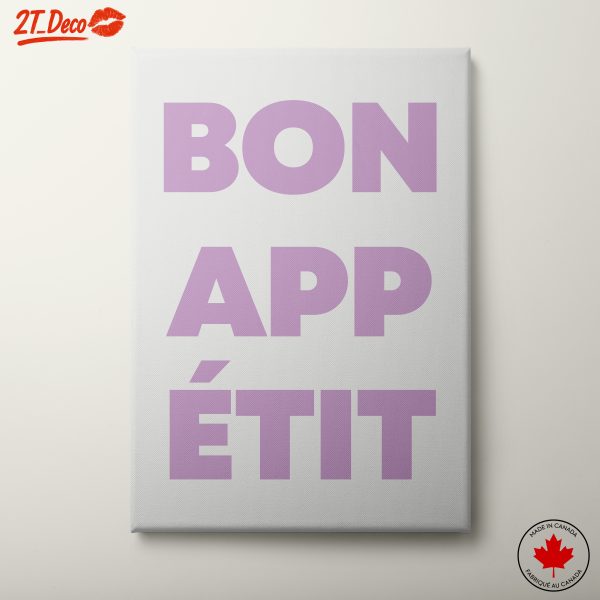 Bon Appétit Inspirational Quote Art