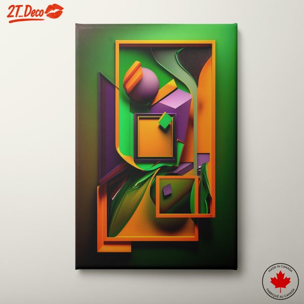 Vivid Dynamic Abstract Composition