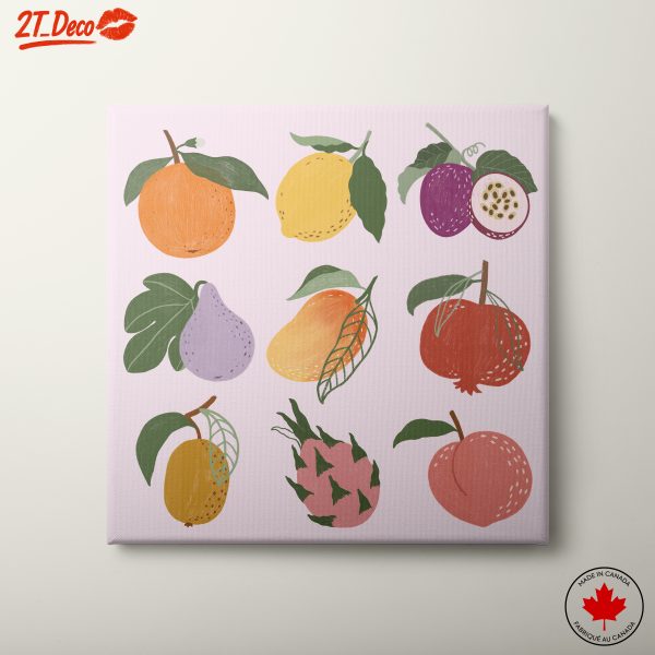 Colorful Abstract Fruit Illustration