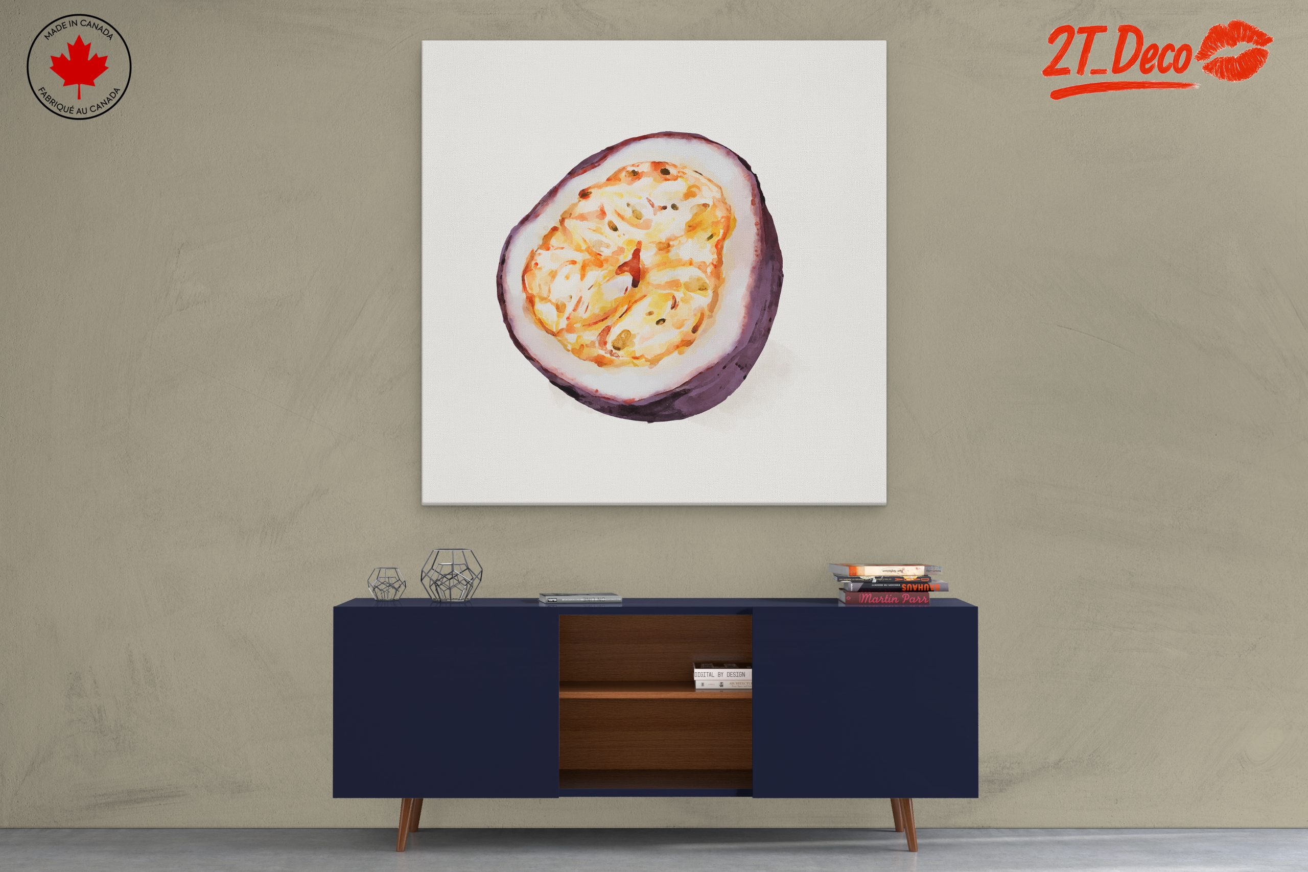 Stylized Abstract Passion Fruit Art - Image 3