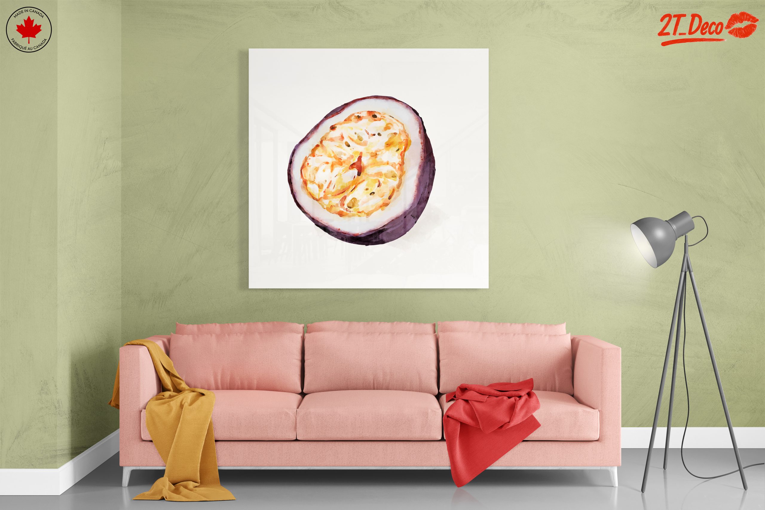 Stylized Abstract Passion Fruit Art - Image 7