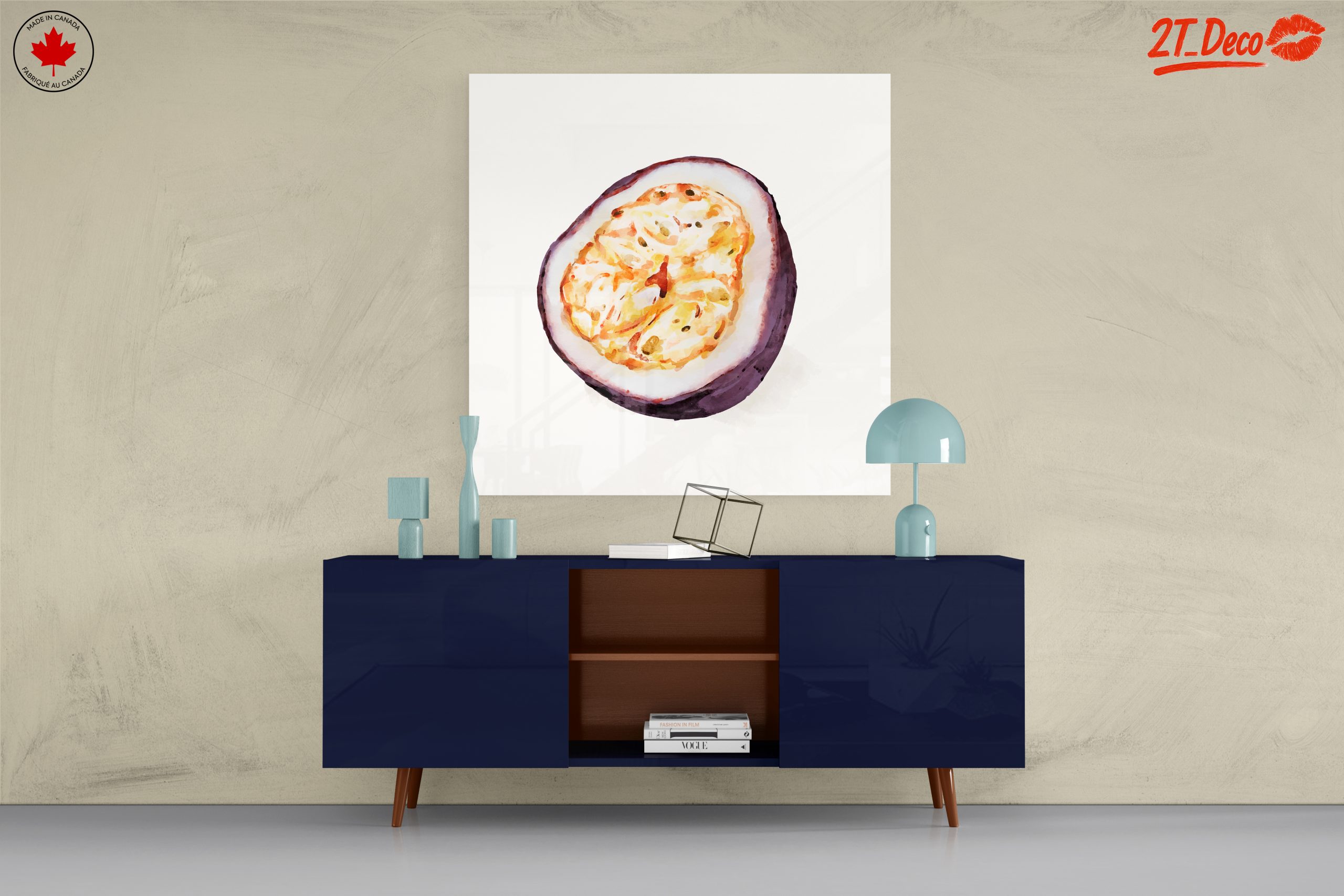 Stylized Abstract Passion Fruit Art - Image 8