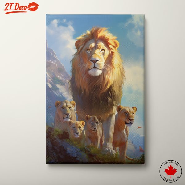 Majestic Lion Family Art 5