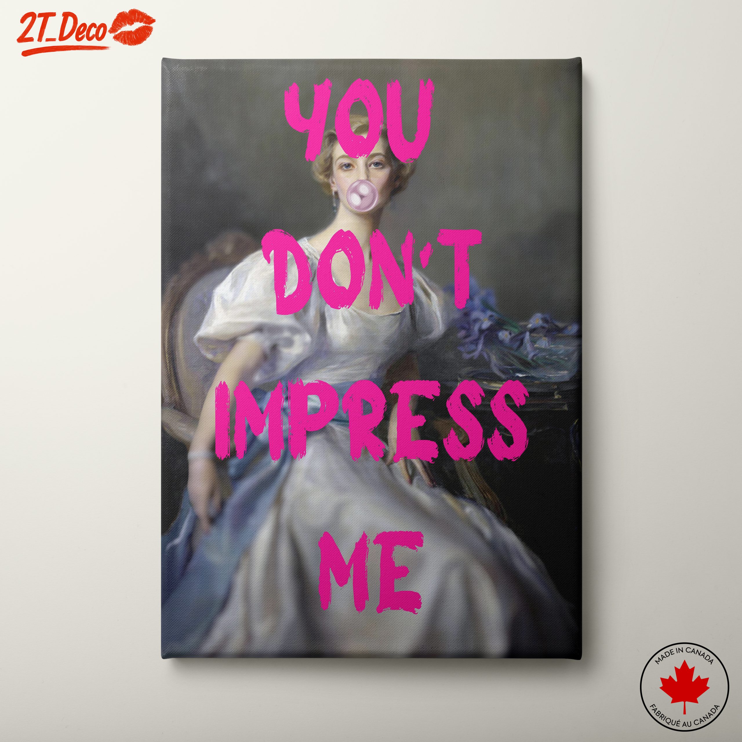 Modern Portrait with Bold Text