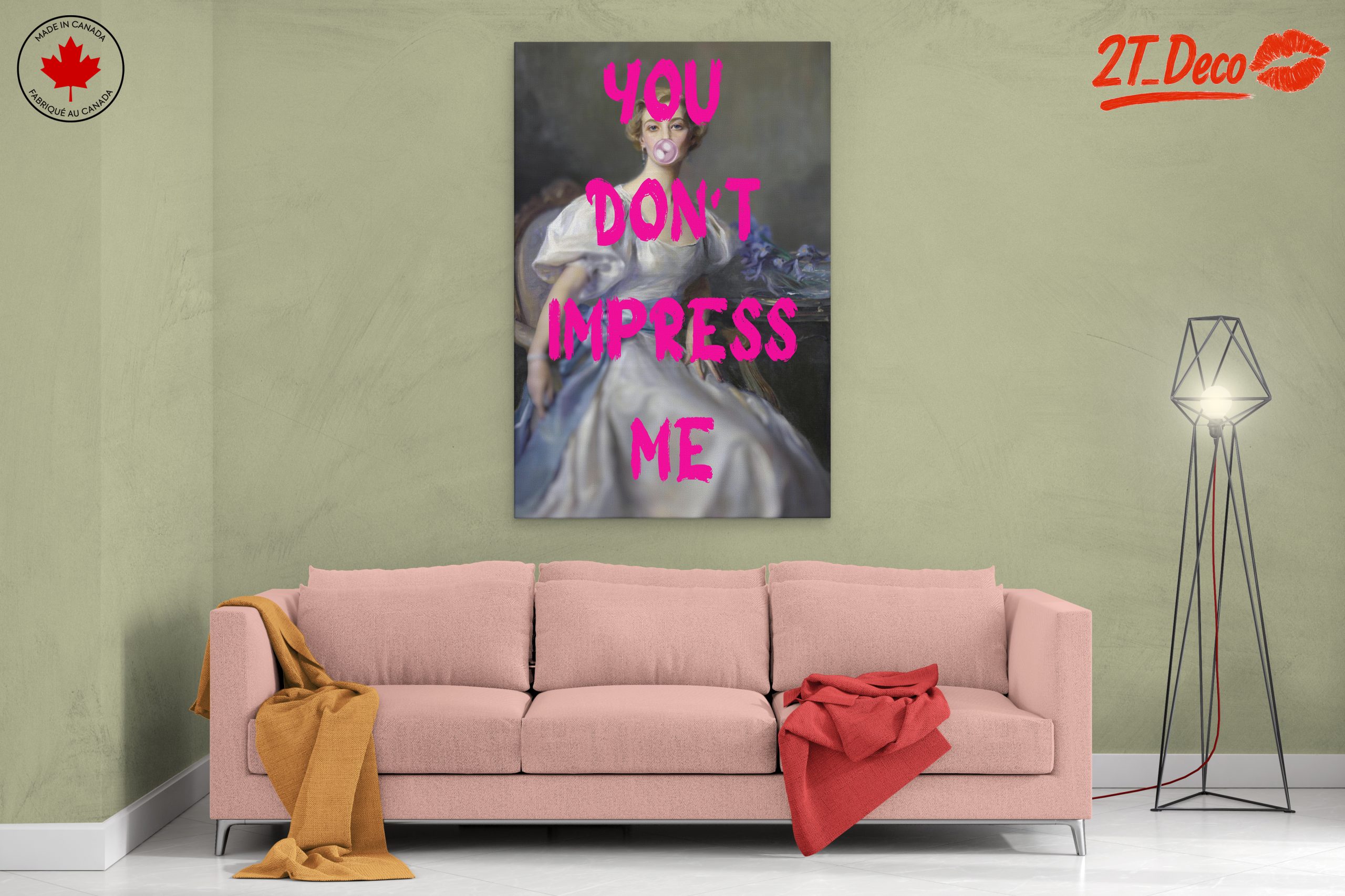 Modern Portrait with Bold Text - Image 2