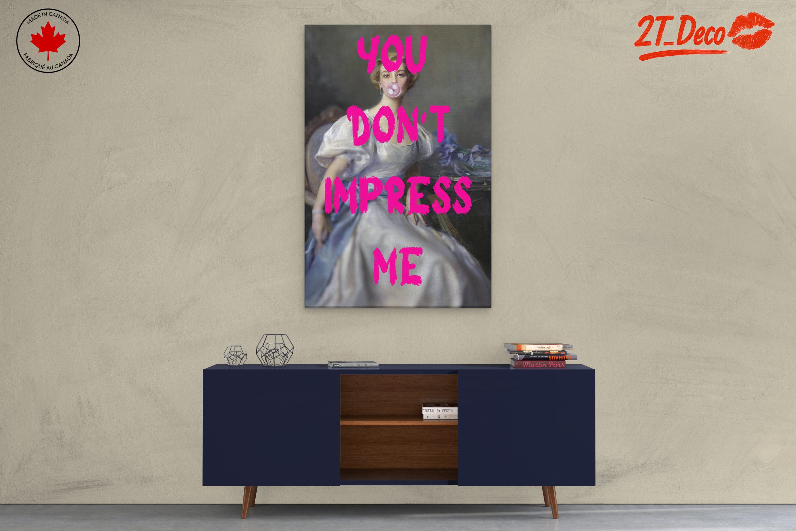 Modern Portrait with Bold Text - Image 3