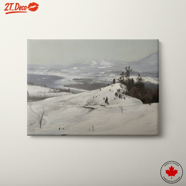 Serene Winter Abstract Landscape
