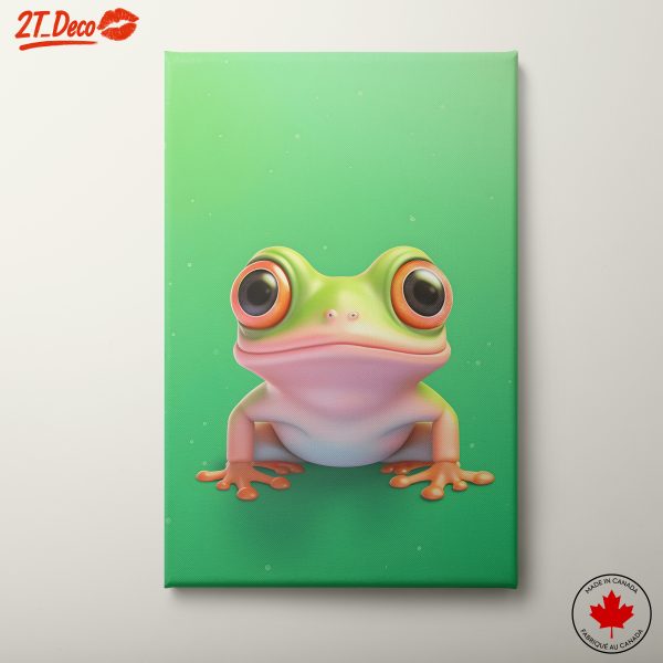 Cute Cartoon Frog Character Illustration