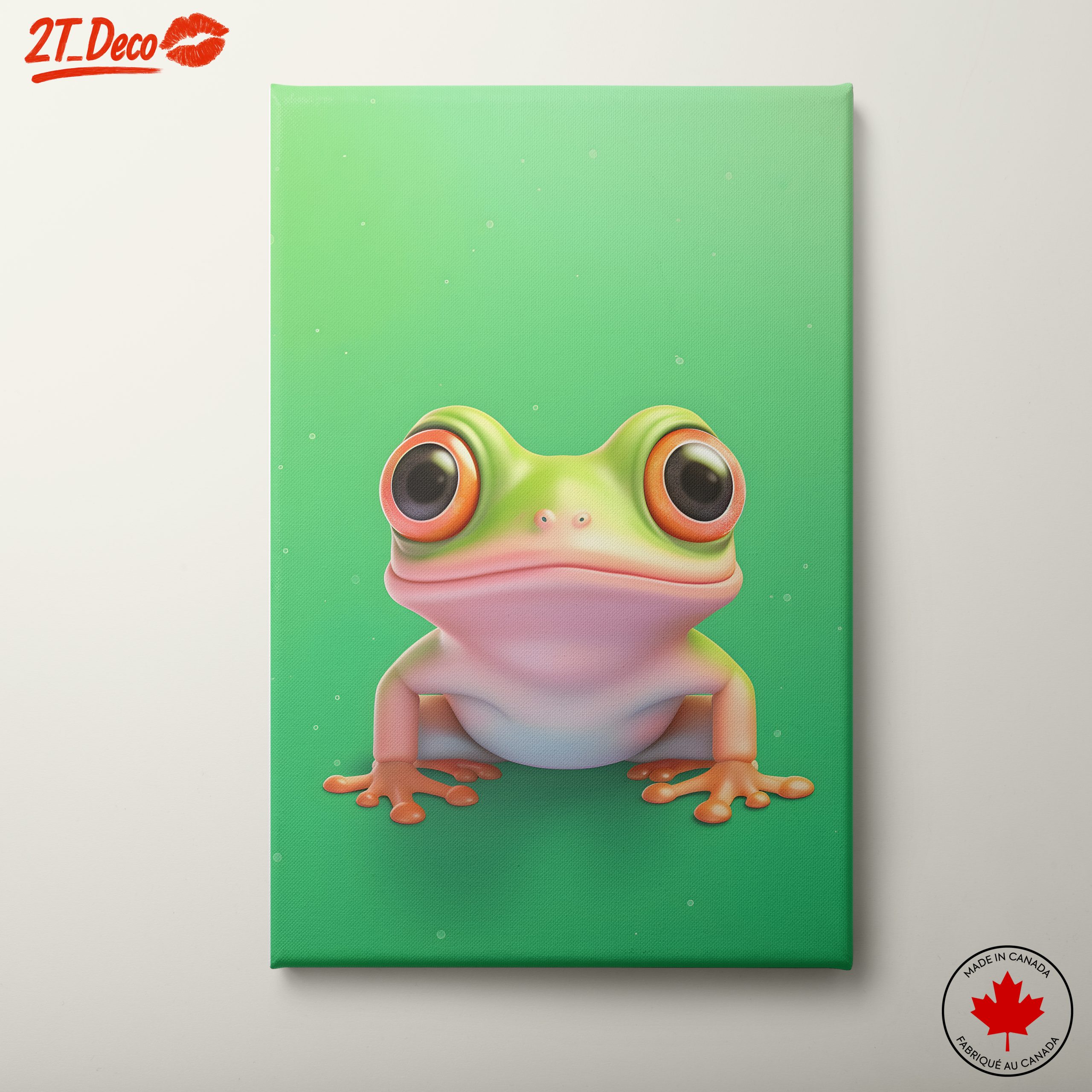 Cute Cartoon Frog Character Illustration