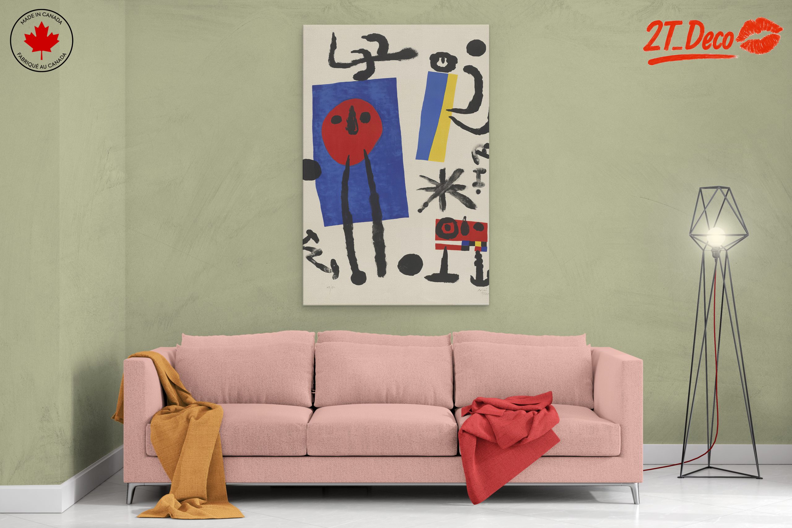Colorful Abstract Artwork with Shapes - Image 2