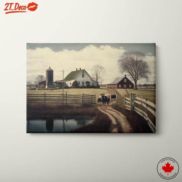 Charming Farm Scene with Cows