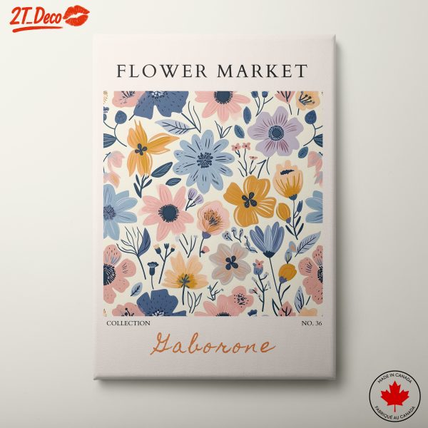 Colorful Floral Art for Modern Decor
