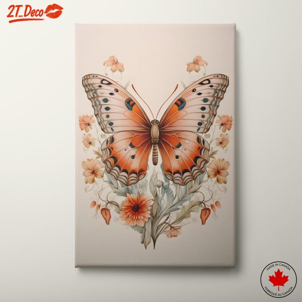 Beautiful Butterfly Botanical Artwork