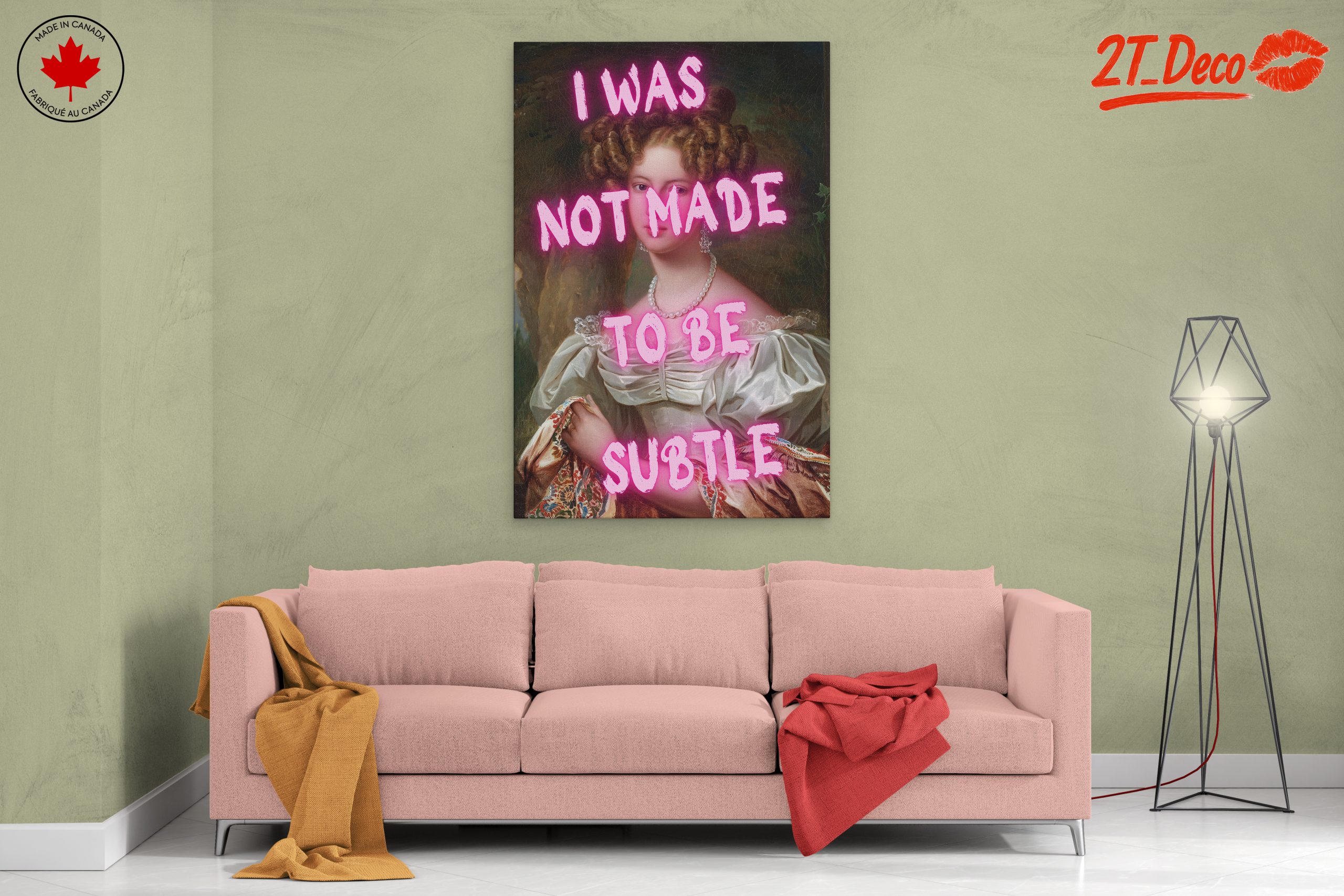 Bold Contemporary Portrait with Quote - Image 2