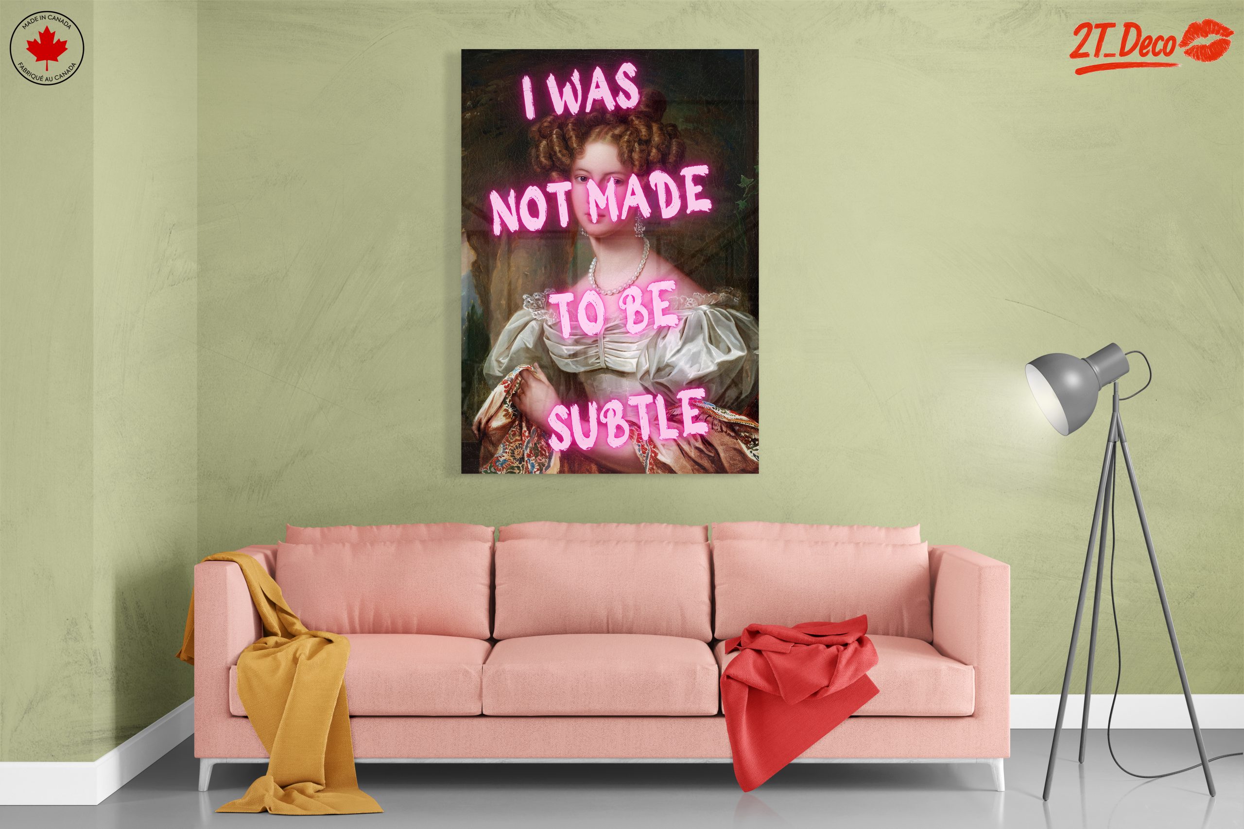 Bold Contemporary Portrait with Quote - Image 7