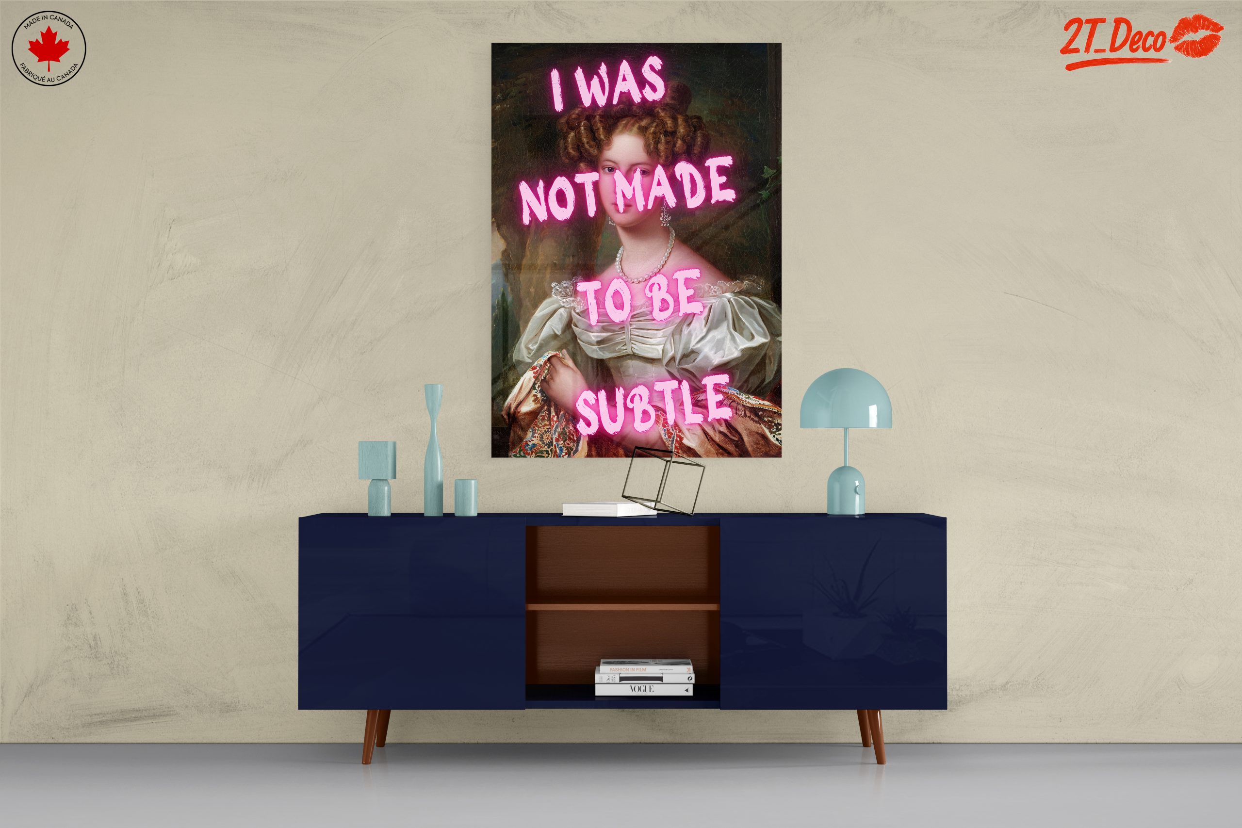 Bold Contemporary Portrait with Quote - Image 8