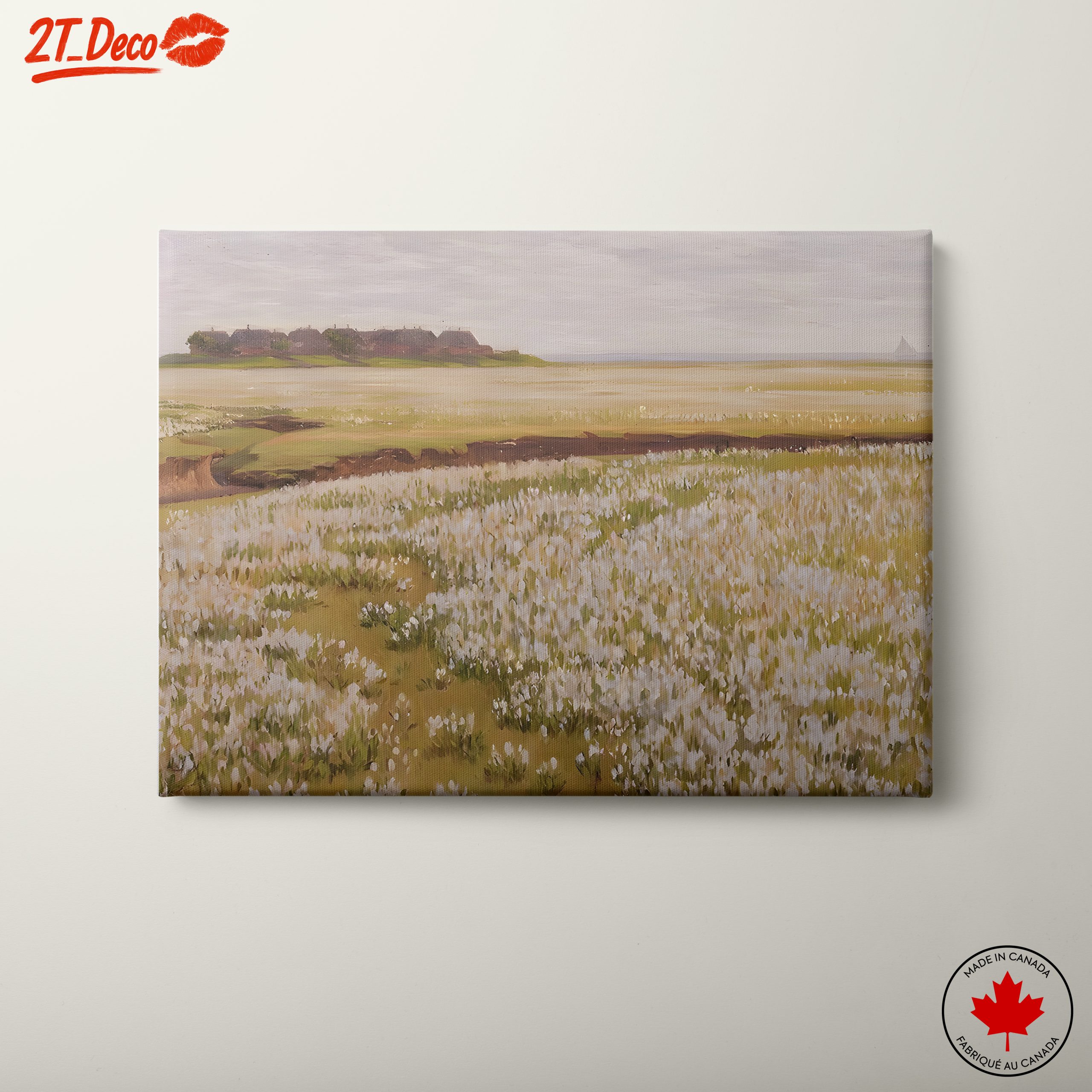 Serene Nature Landscape with Flowers