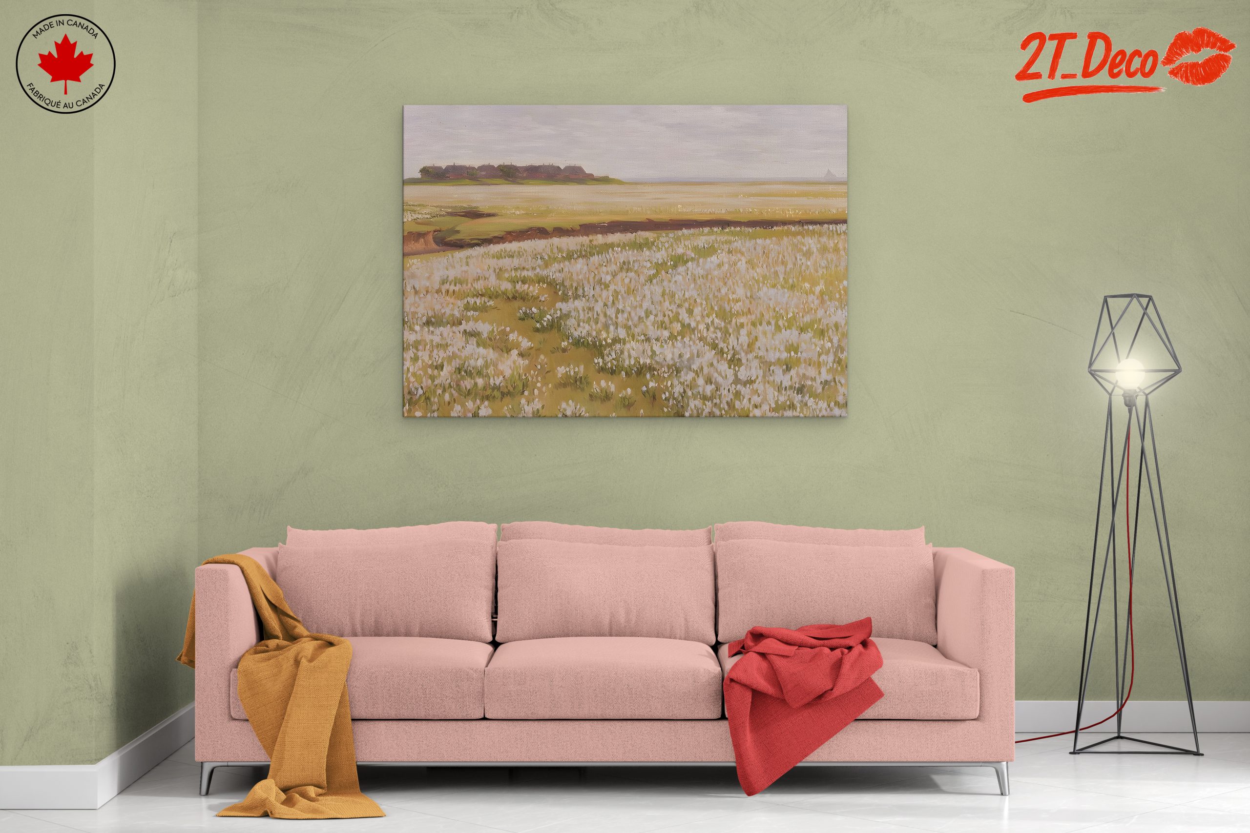 Serene Nature Landscape with Flowers - Image 2