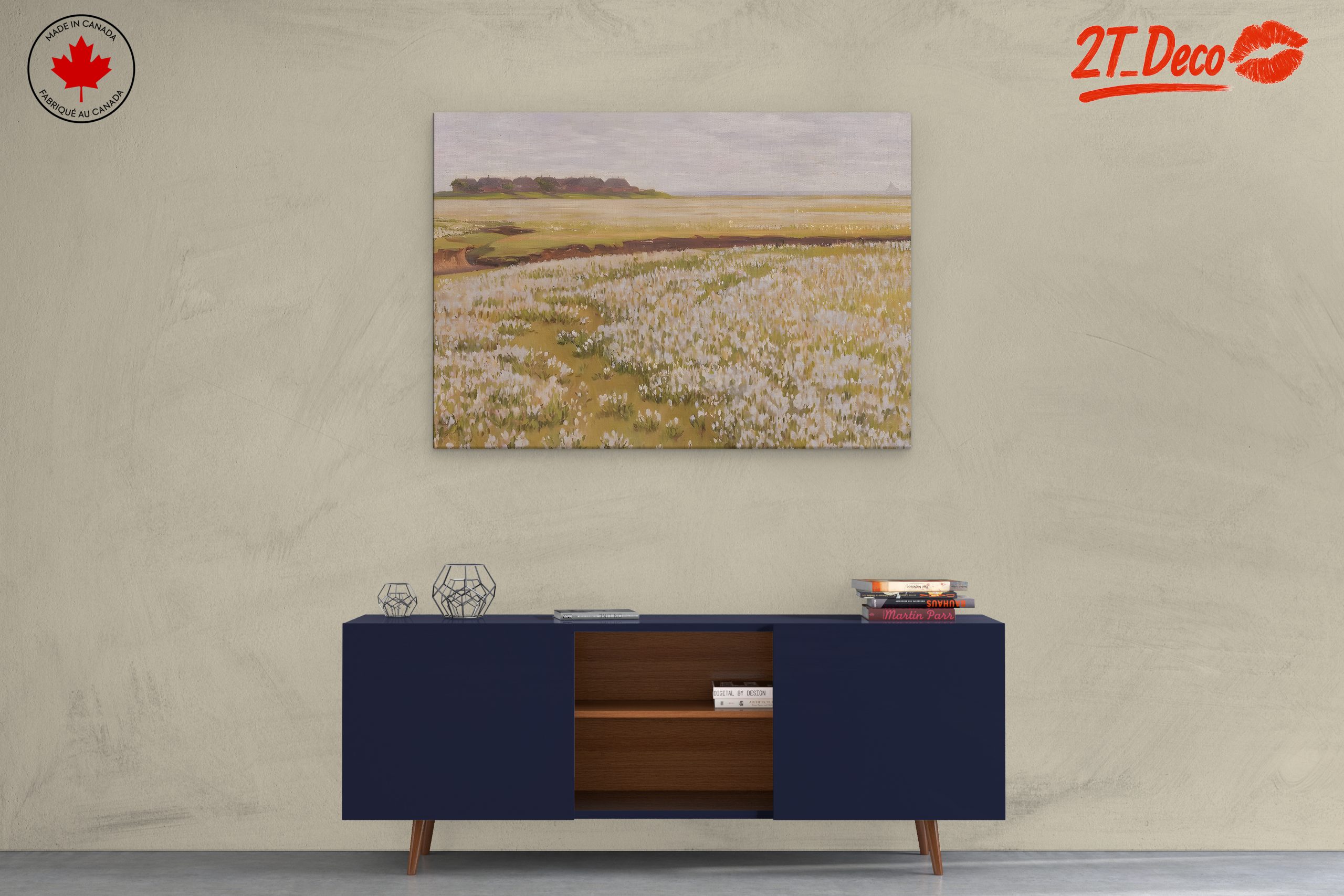 Serene Nature Landscape with Flowers - Image 3