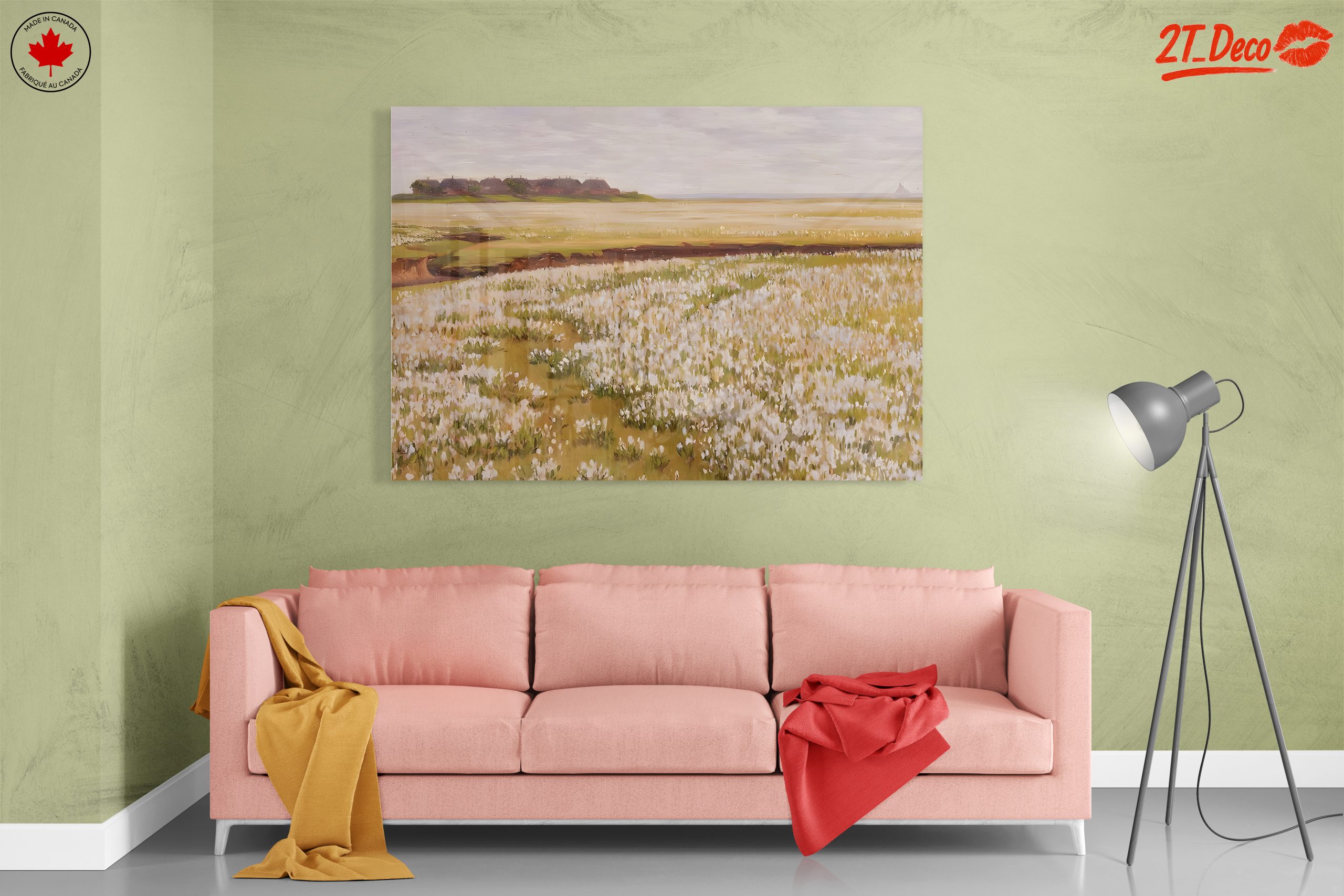 Serene Nature Landscape with Flowers - Image 7