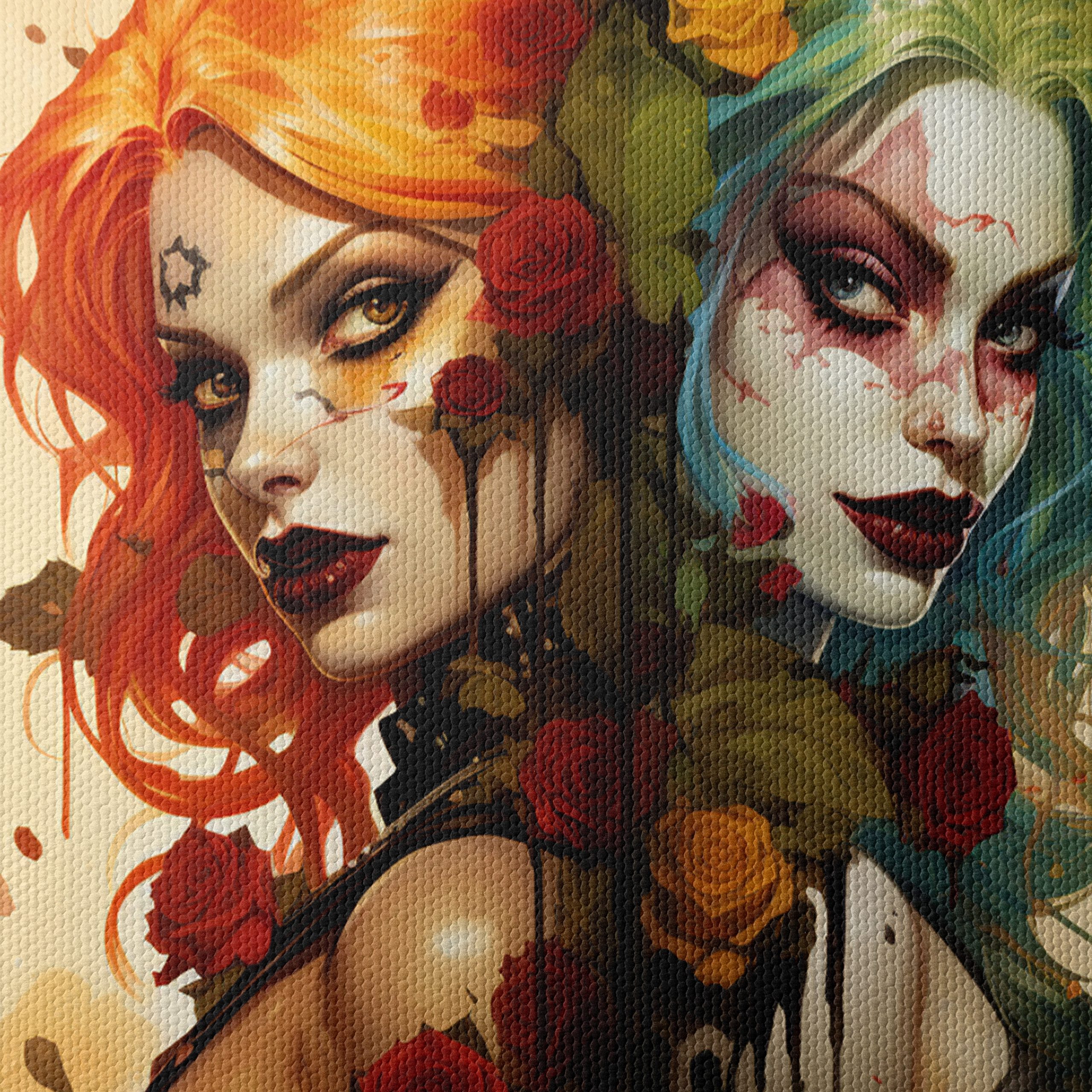 Stylized Character Art with Roses - Image 4