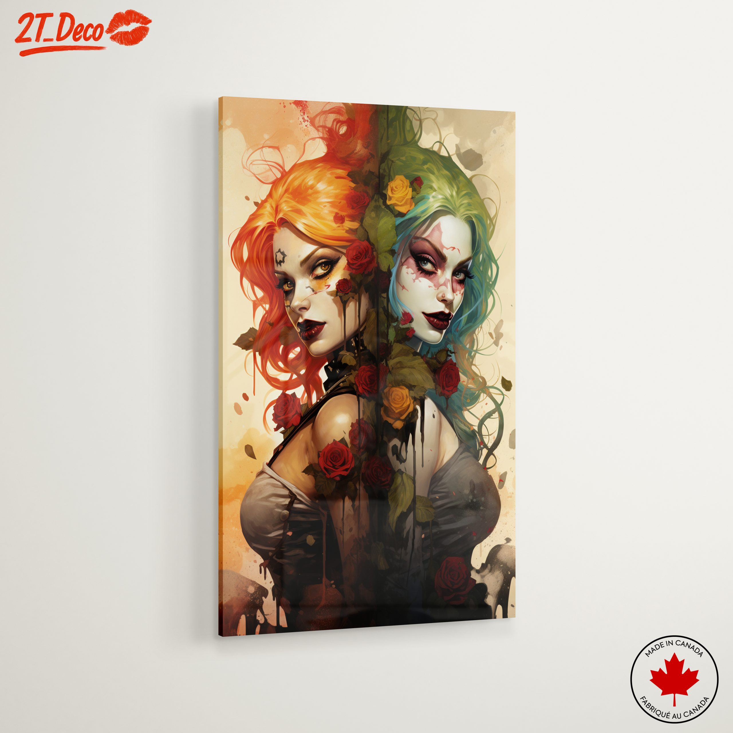 Stylized Character Art with Roses - Image 6
