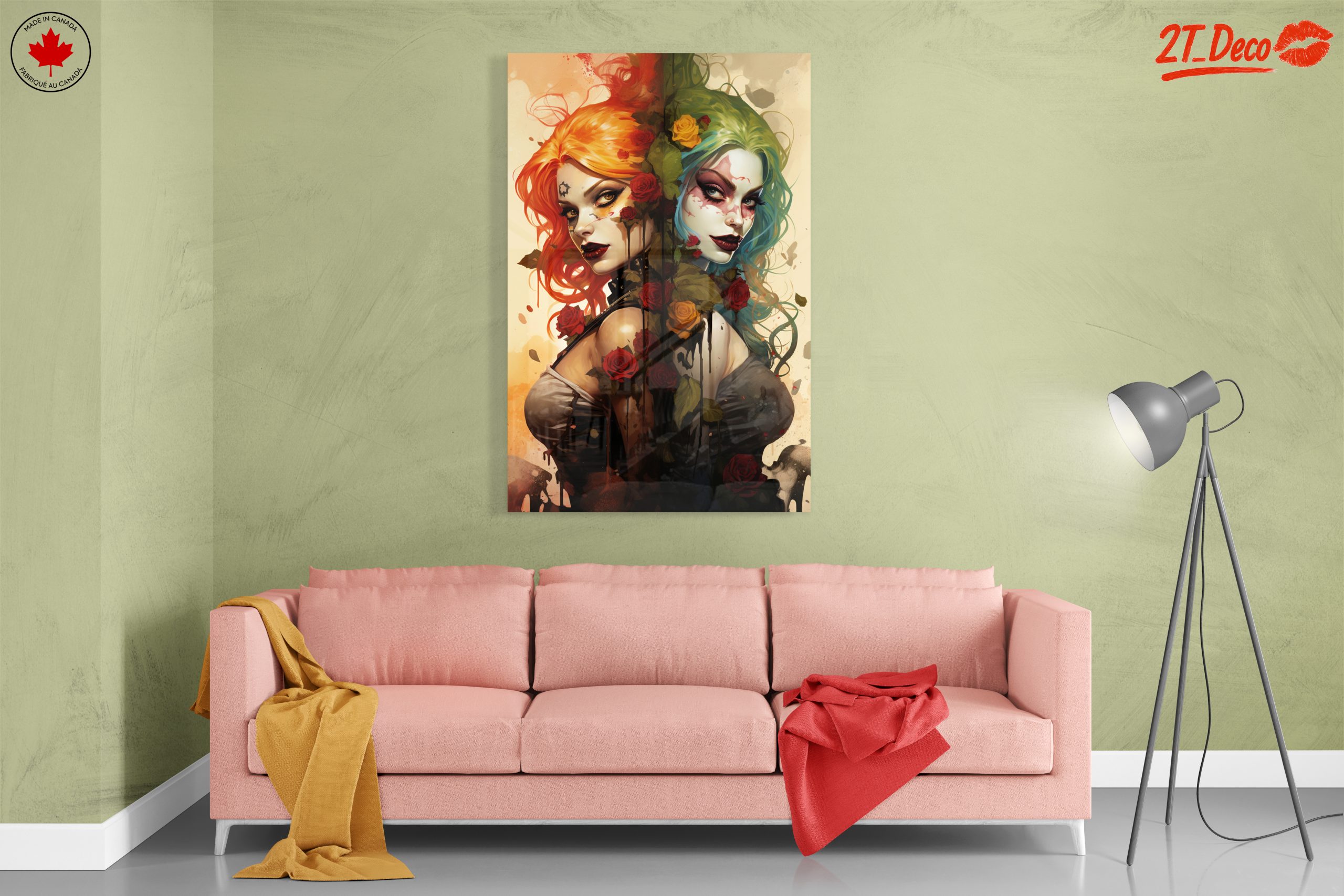 Stylized Character Art with Roses - Image 7