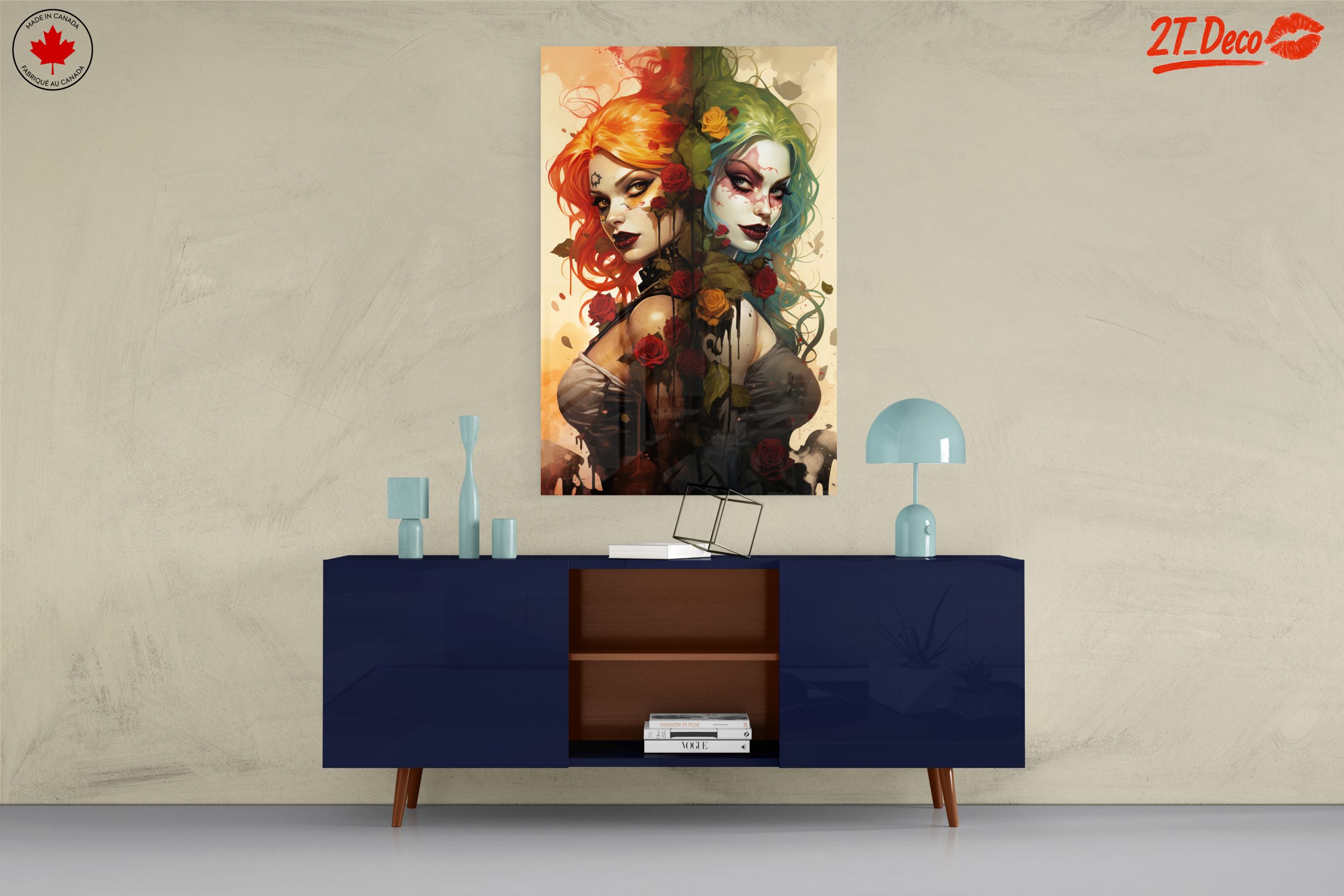 Stylized Character Art with Roses - Image 8