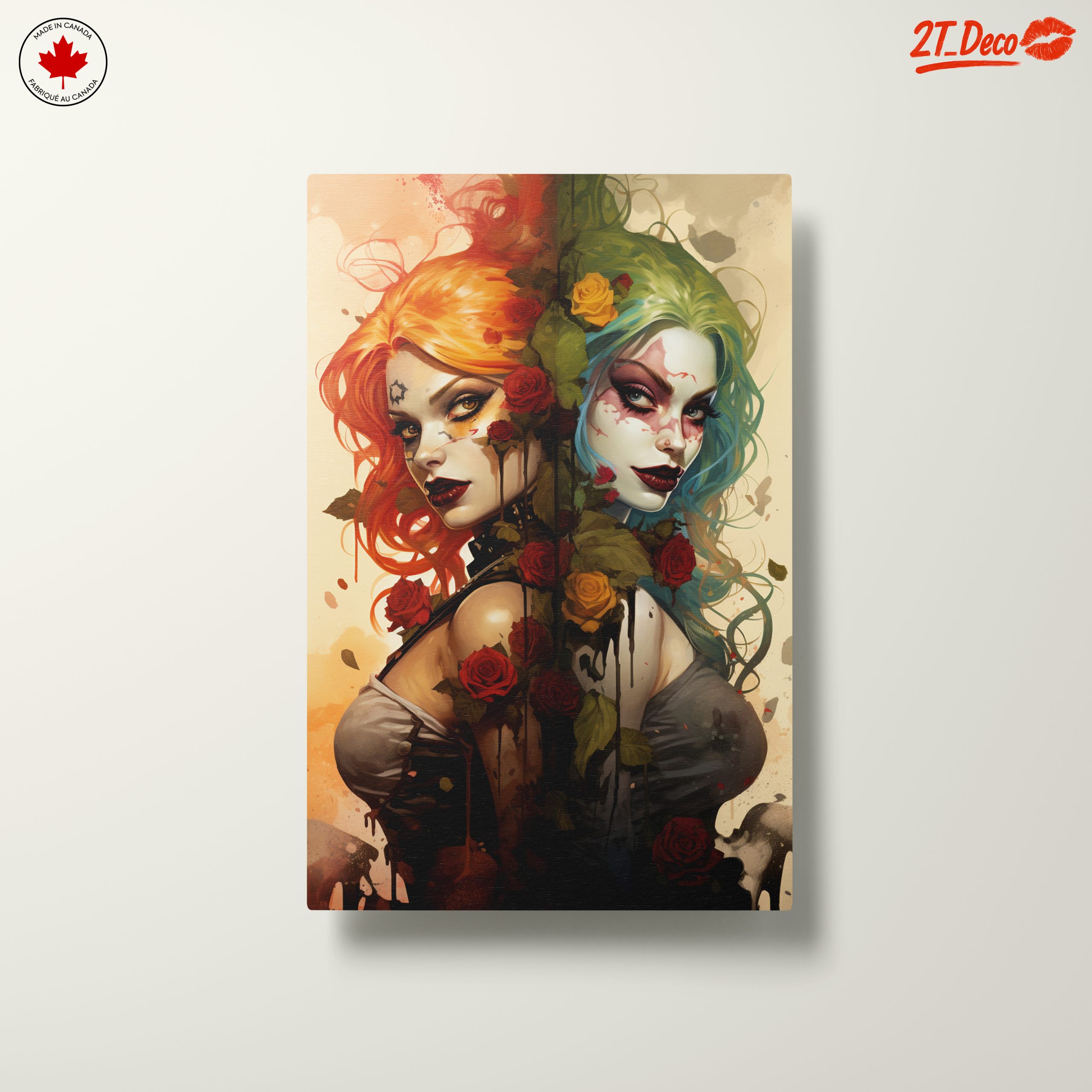 Stylized Character Art with Roses - Image 10