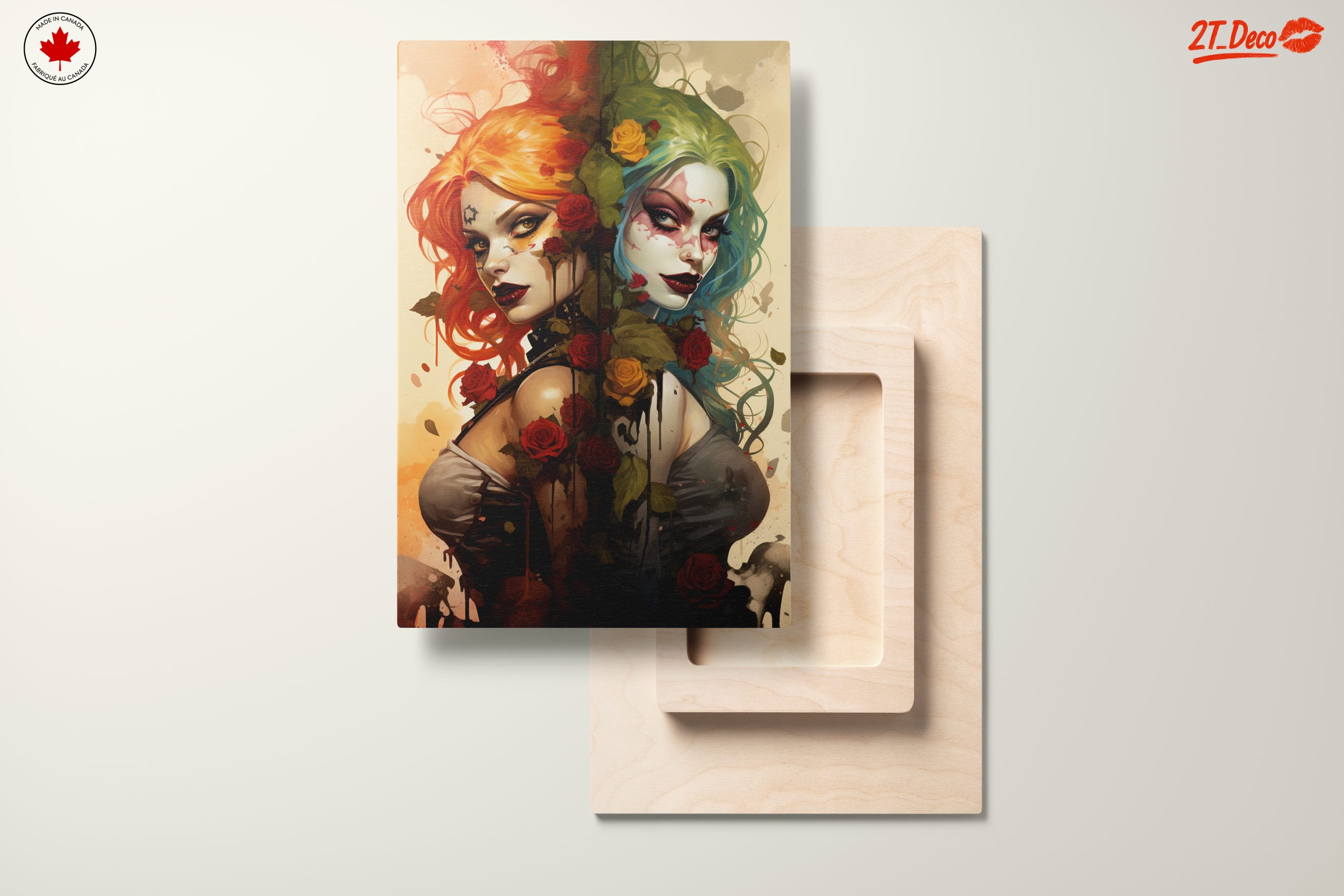 Stylized Character Art with Roses - Image 11