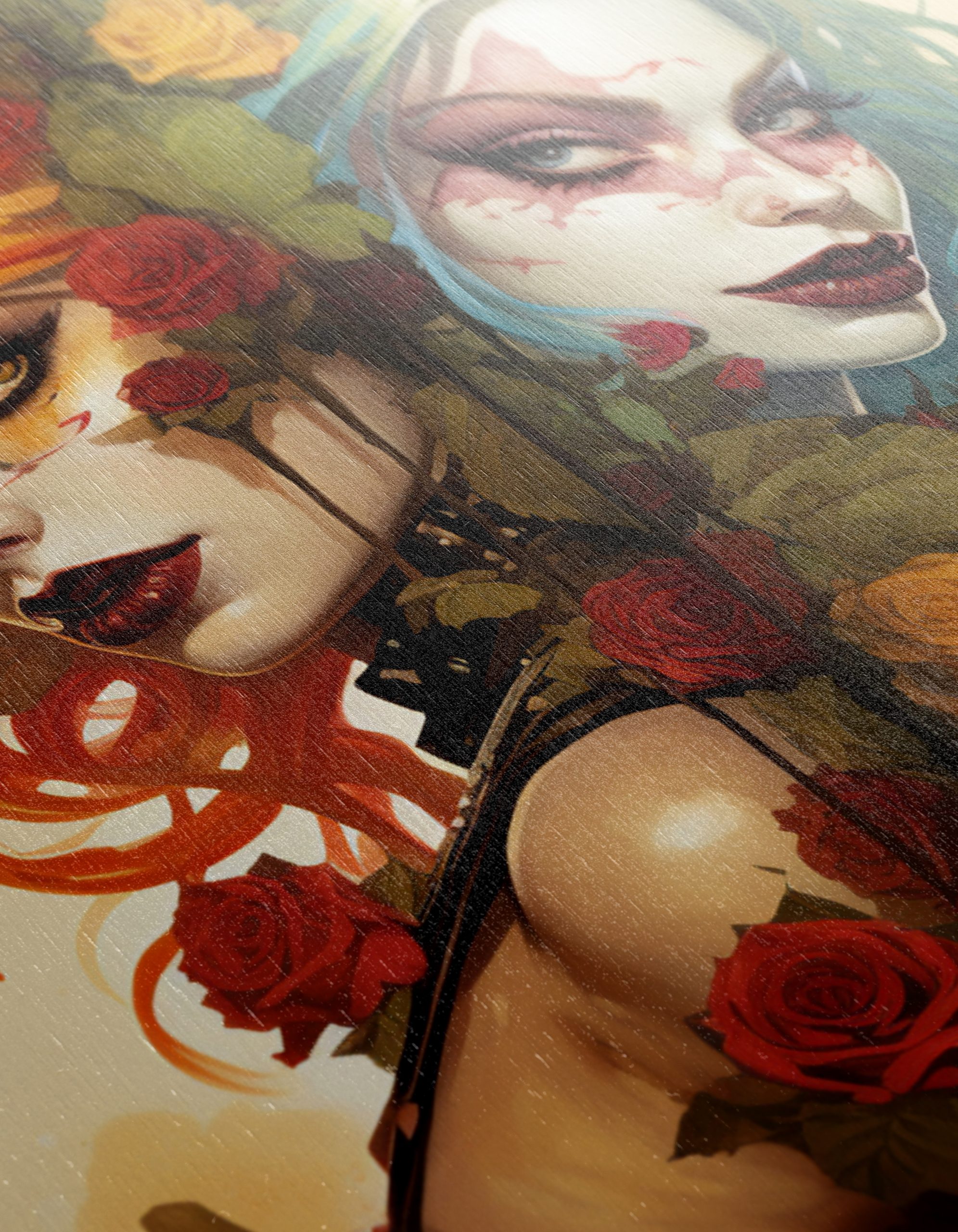 Stylized Character Art with Roses - Image 12