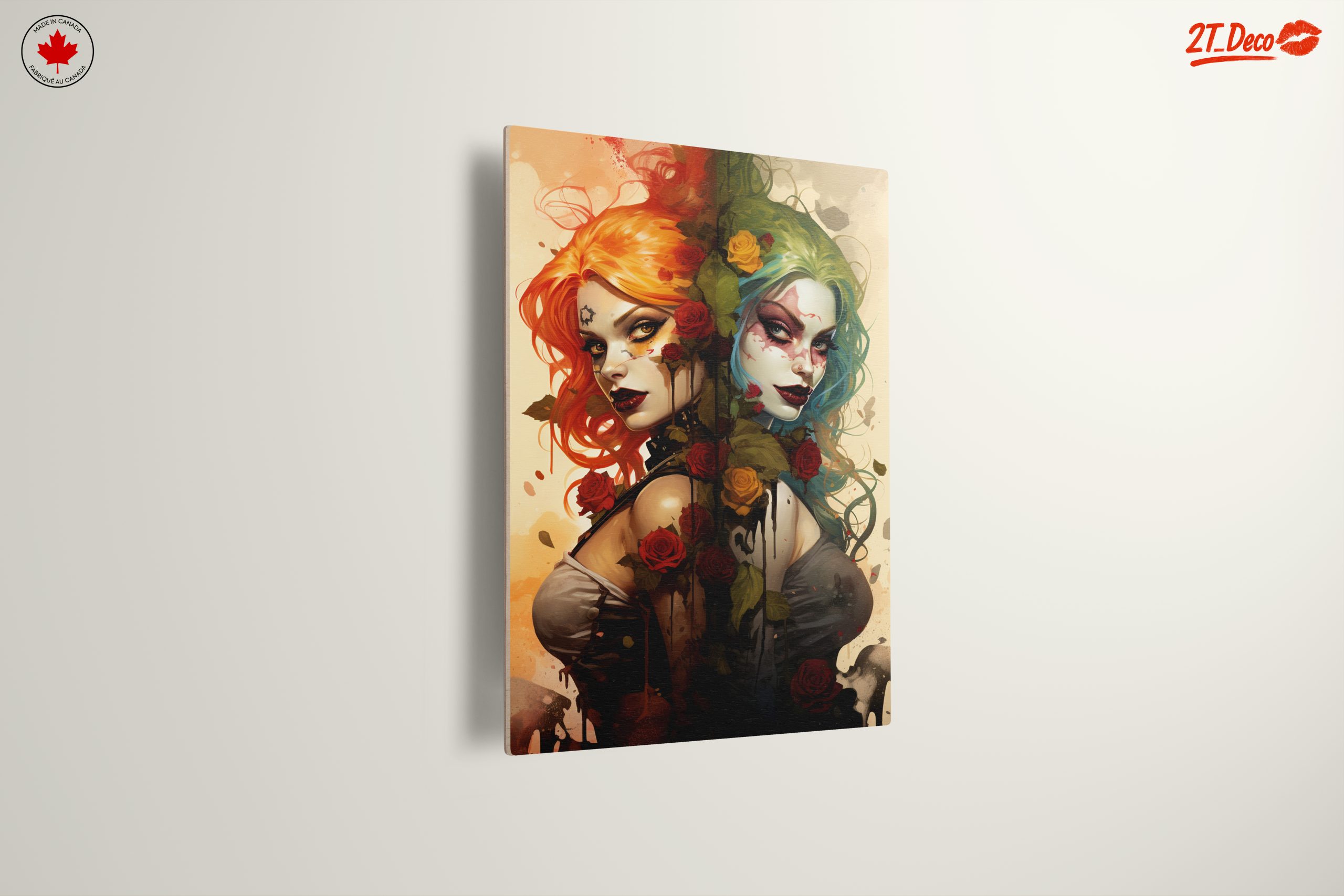Stylized Character Art with Roses - Image 13