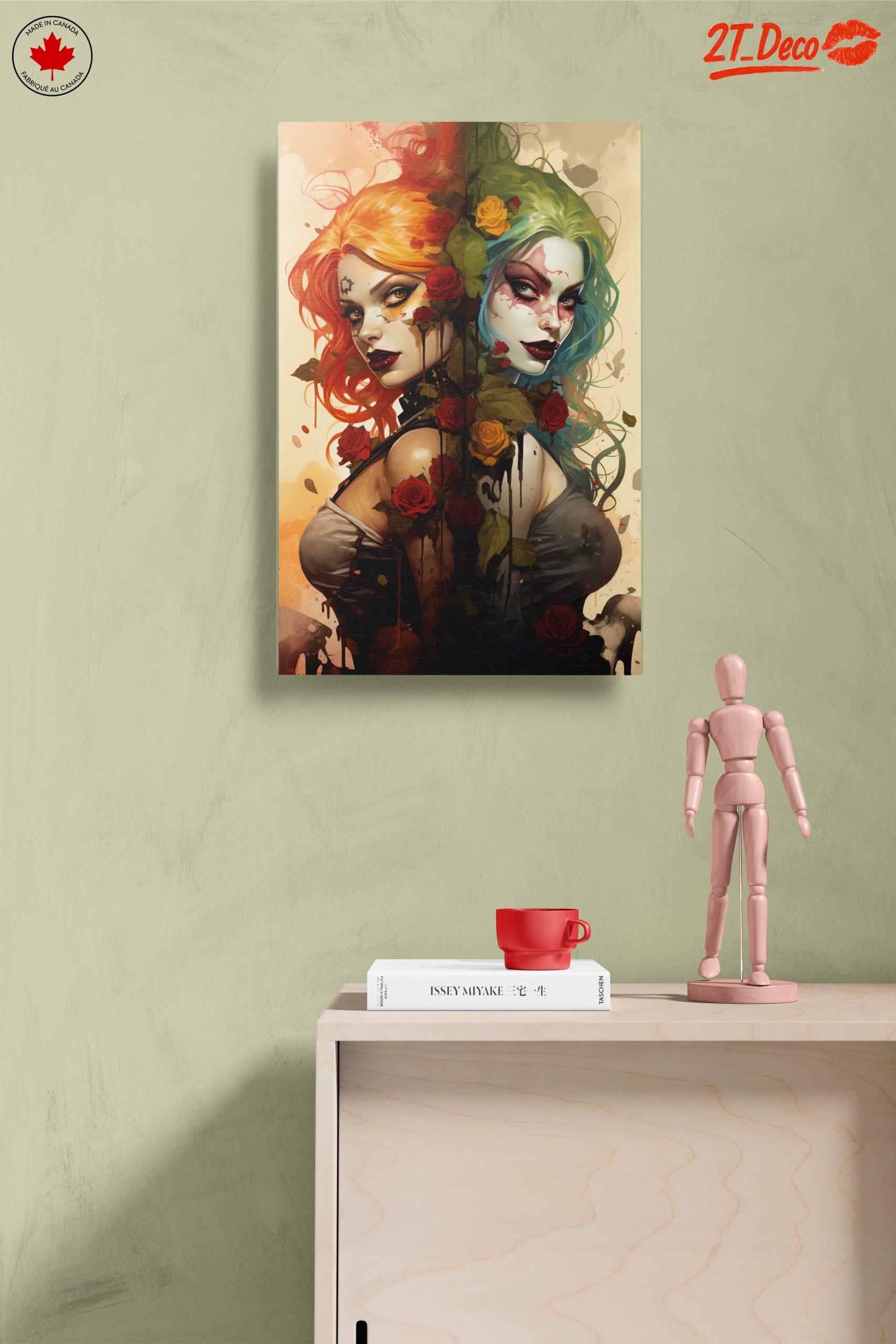 Stylized Character Art with Roses - Image 14