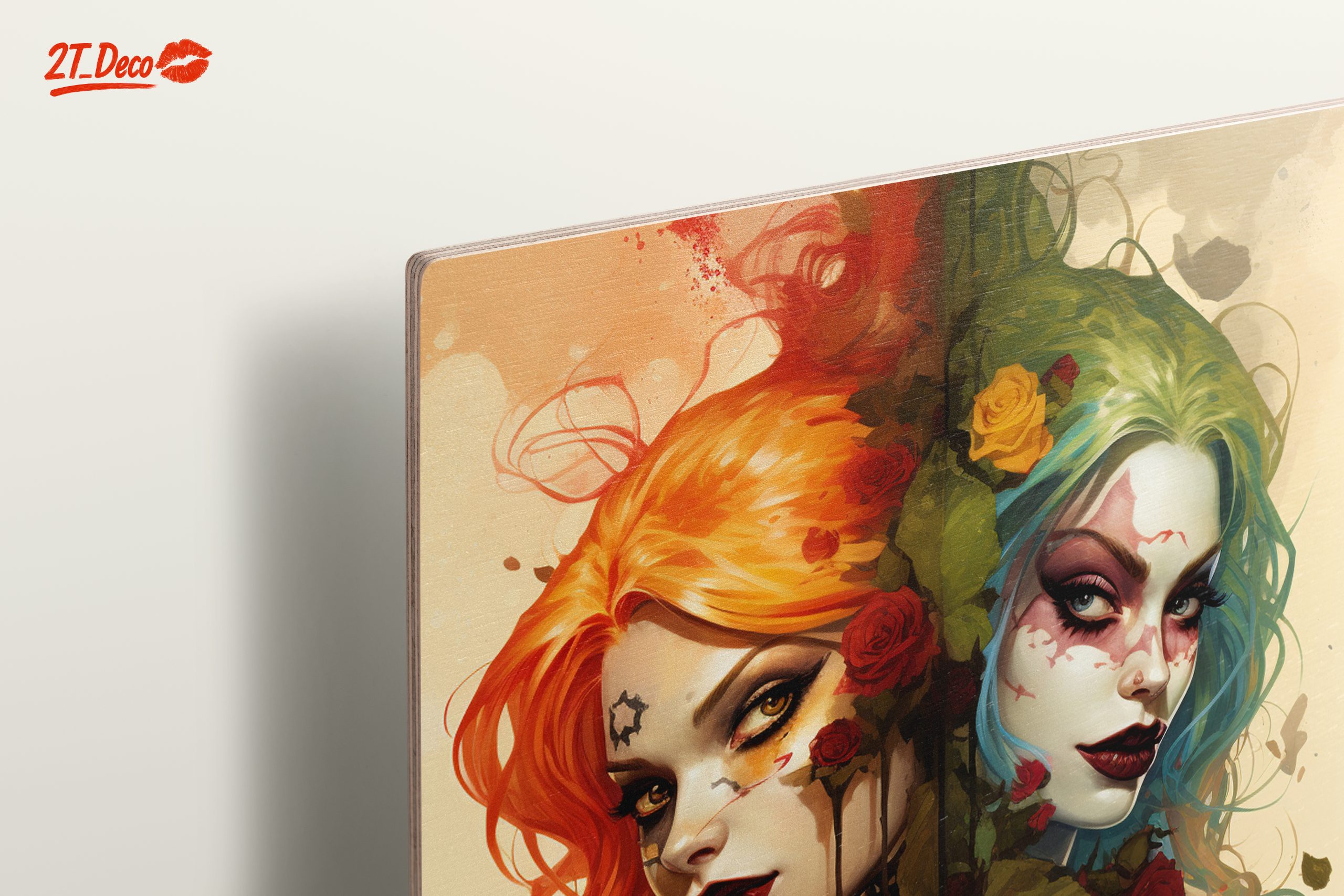 Stylized Character Art with Roses - Image 15
