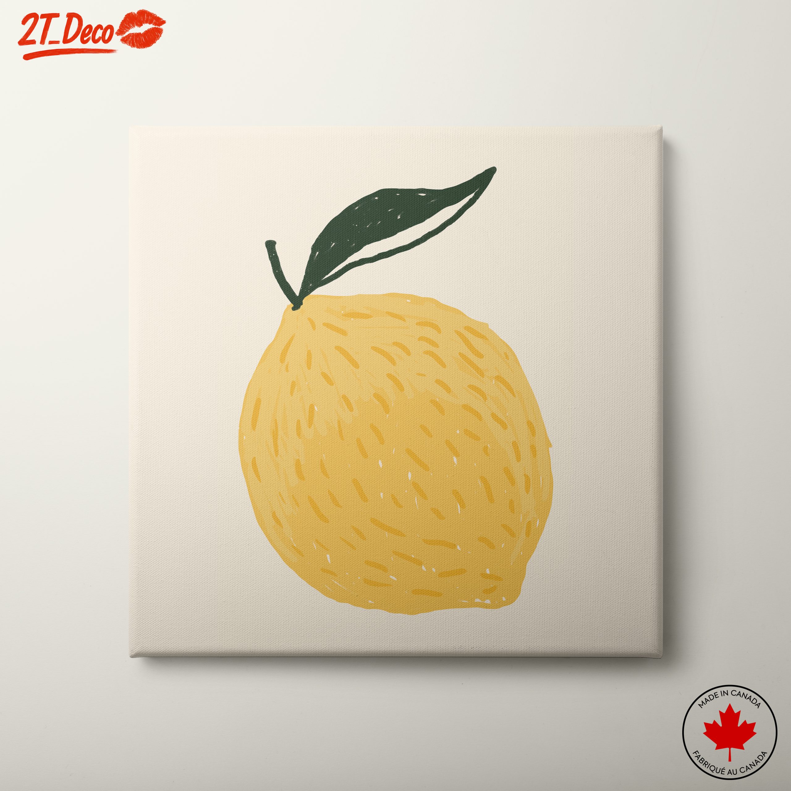 Stylized Lemon Abstract Food Art 2