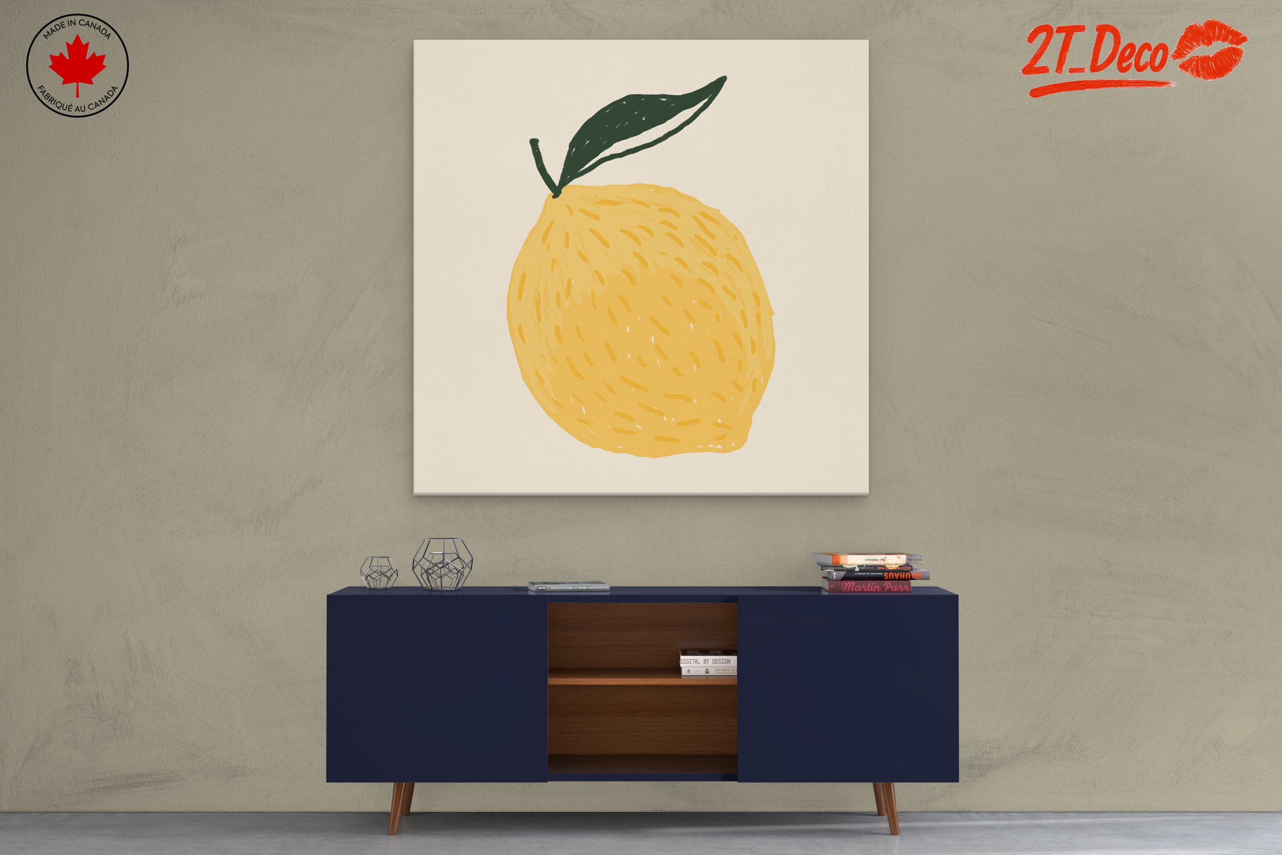 Stylized Lemon Abstract Food Art 2 - Image 3