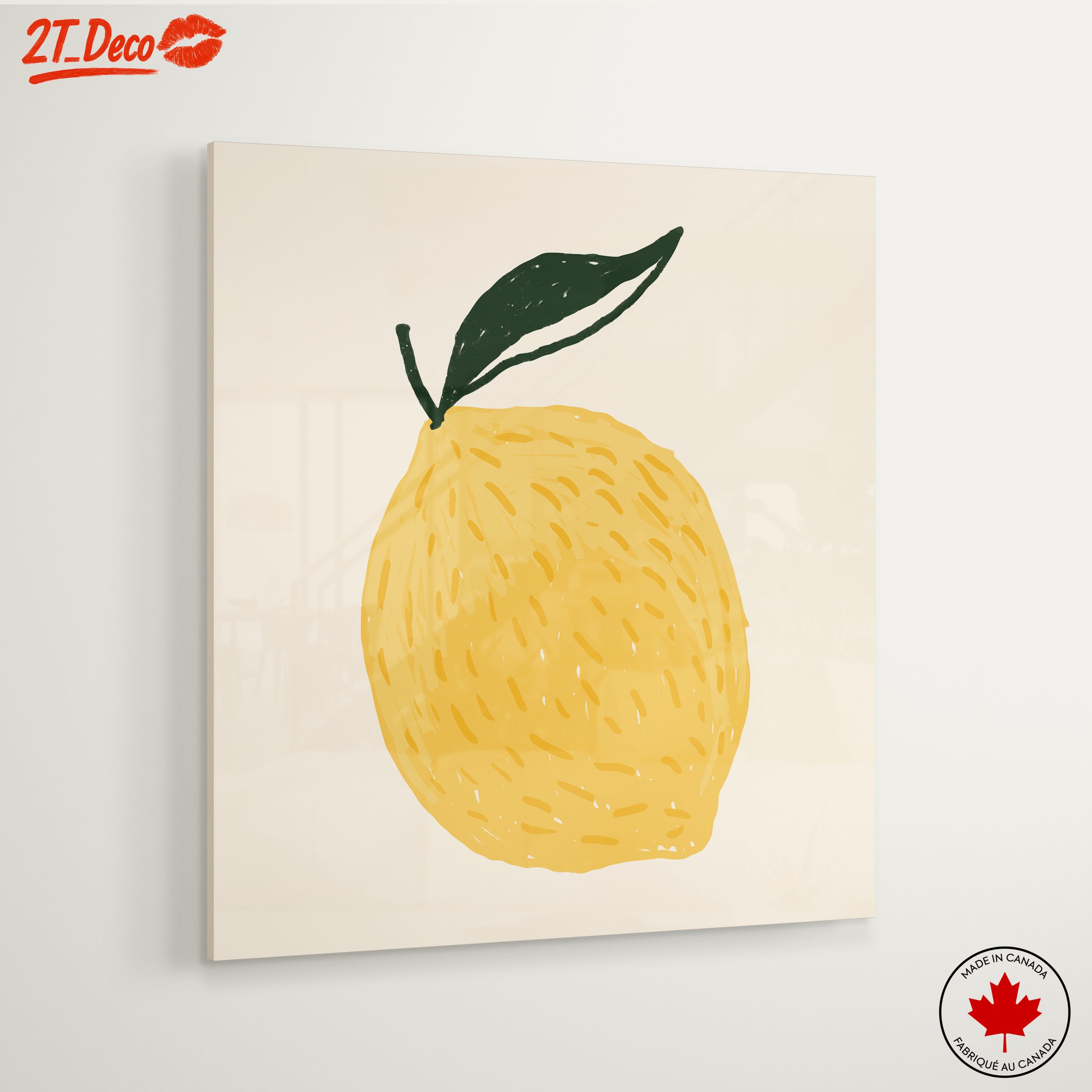 Stylized Lemon Abstract Food Art 2 - Image 6
