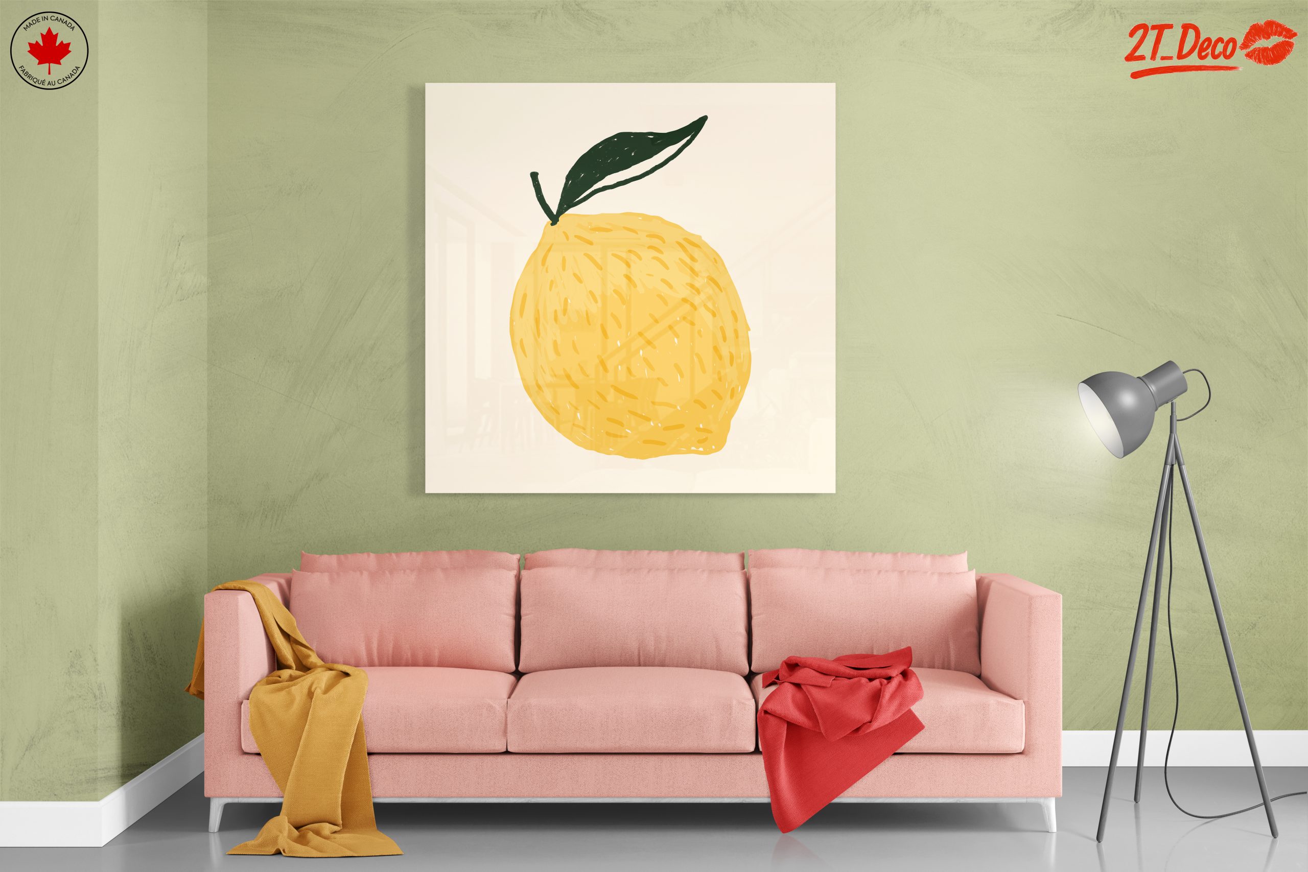 Stylized Lemon Abstract Food Art 2 - Image 7