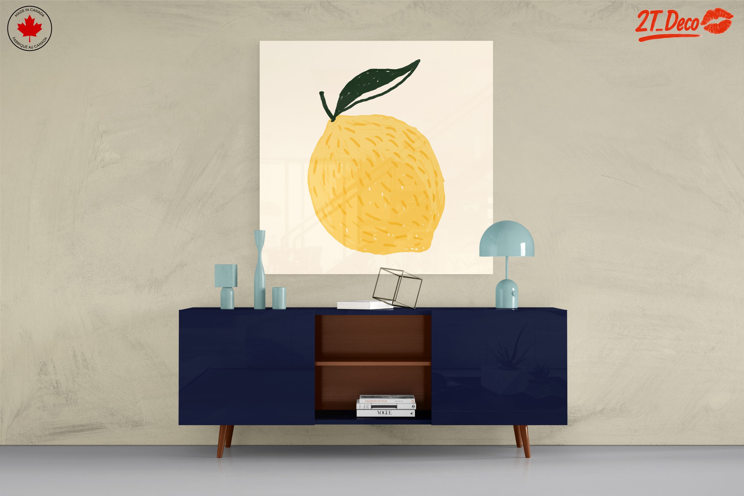 Stylized Lemon Abstract Food Art 2 - Image 8