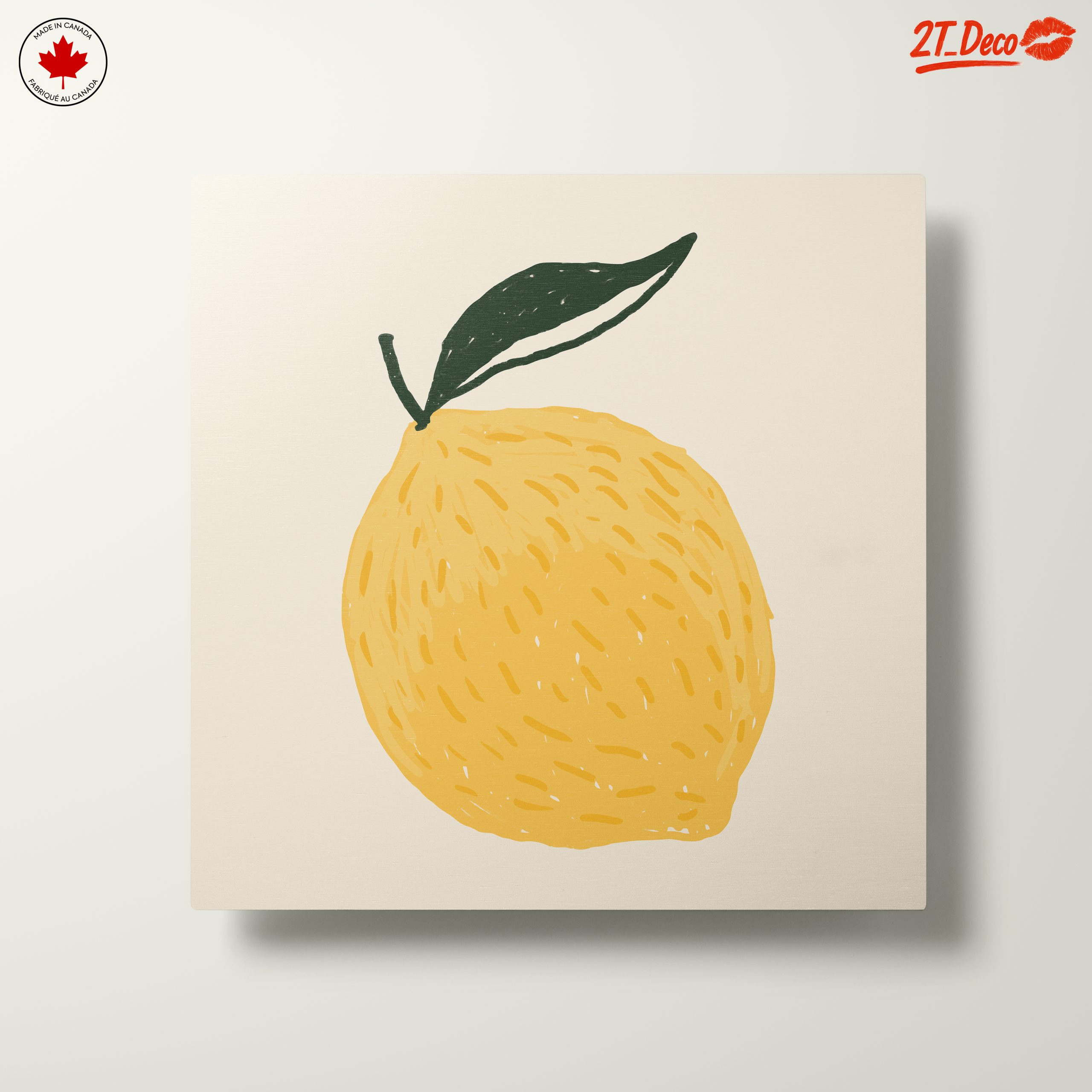 Stylized Lemon Abstract Food Art 2 - Image 10