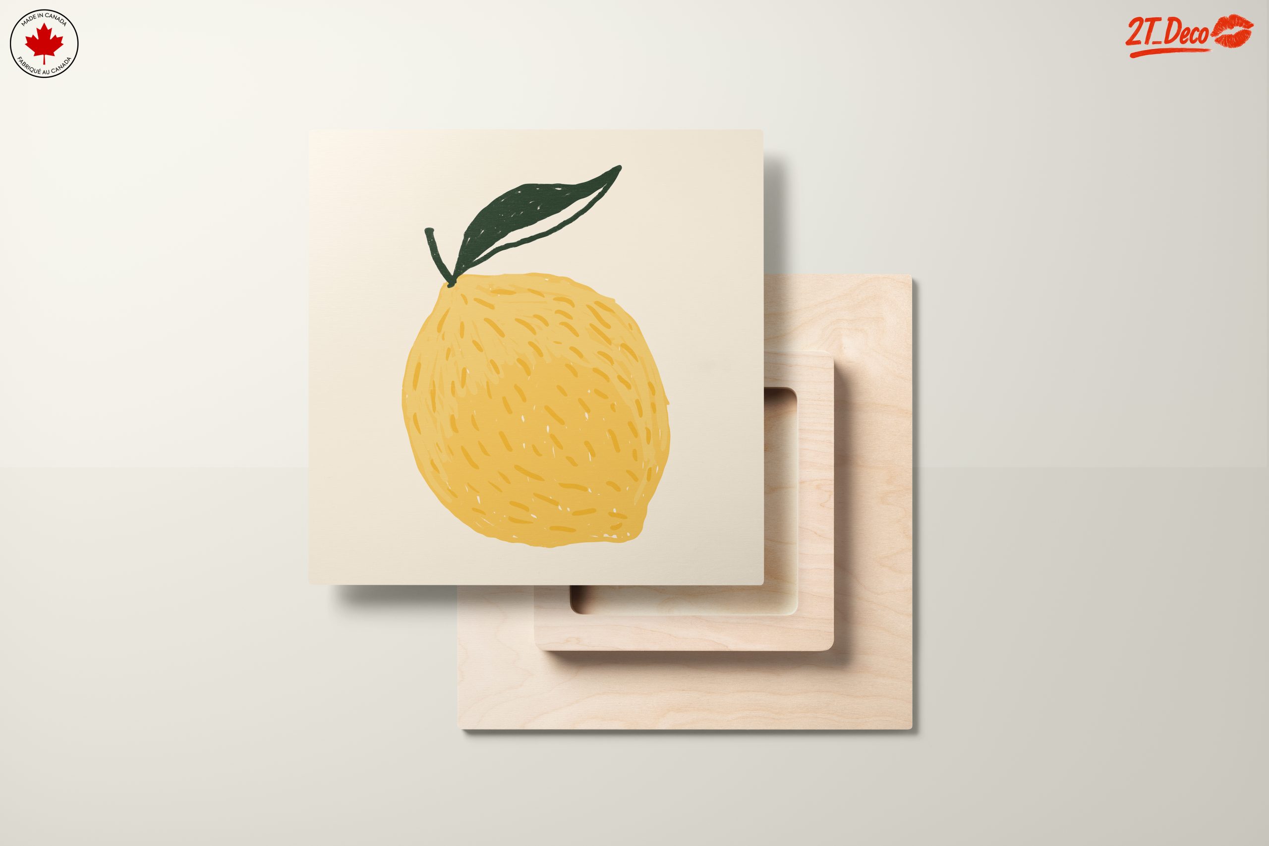 Stylized Lemon Abstract Food Art 2 - Image 11